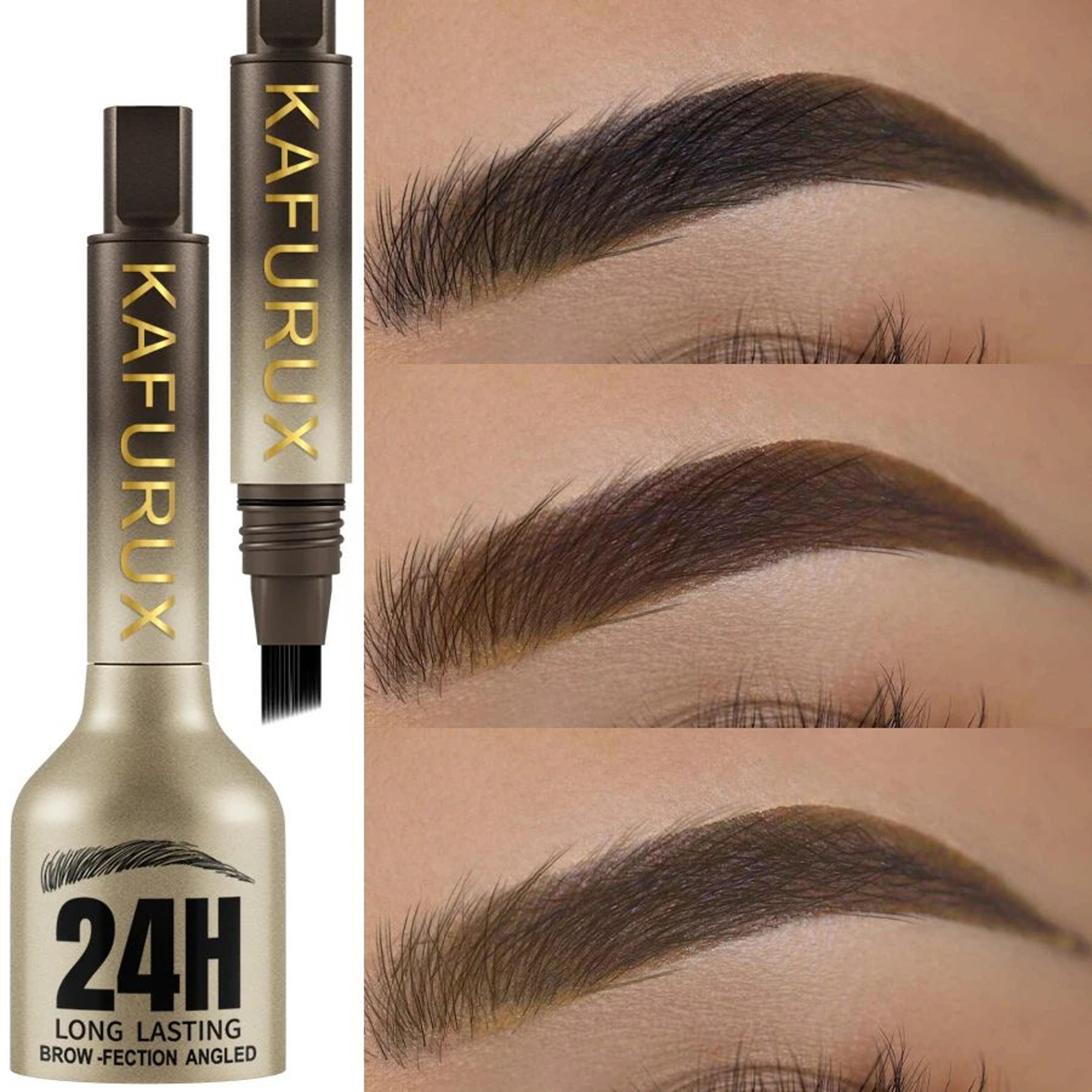 feathertouch 3d microblading eyebrow pencil – waterproof hair stroke brow pen for natural, long-lasting definition