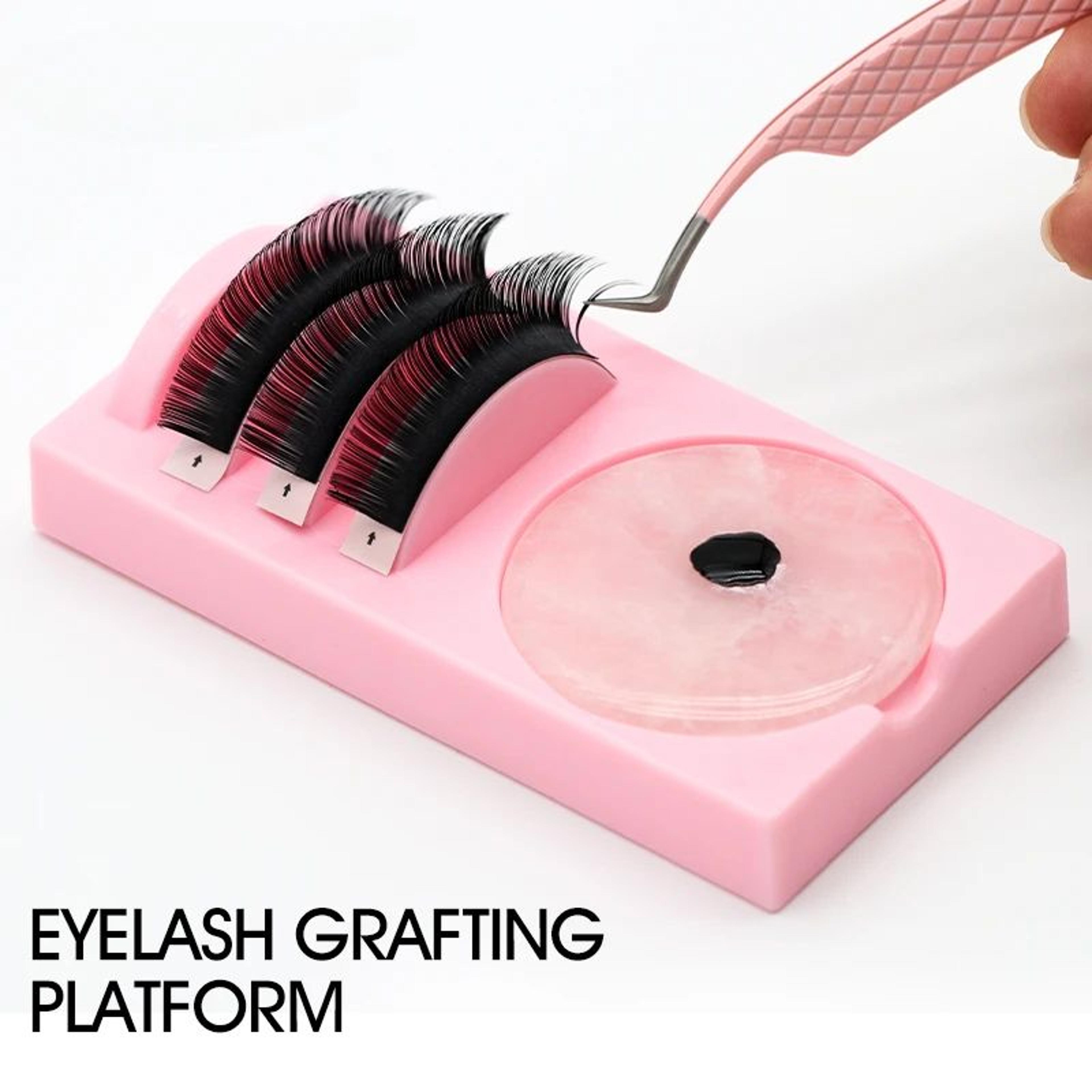 LashPro 2in1 Acrylic Eyelash Extension Holder  Glue Palette 1