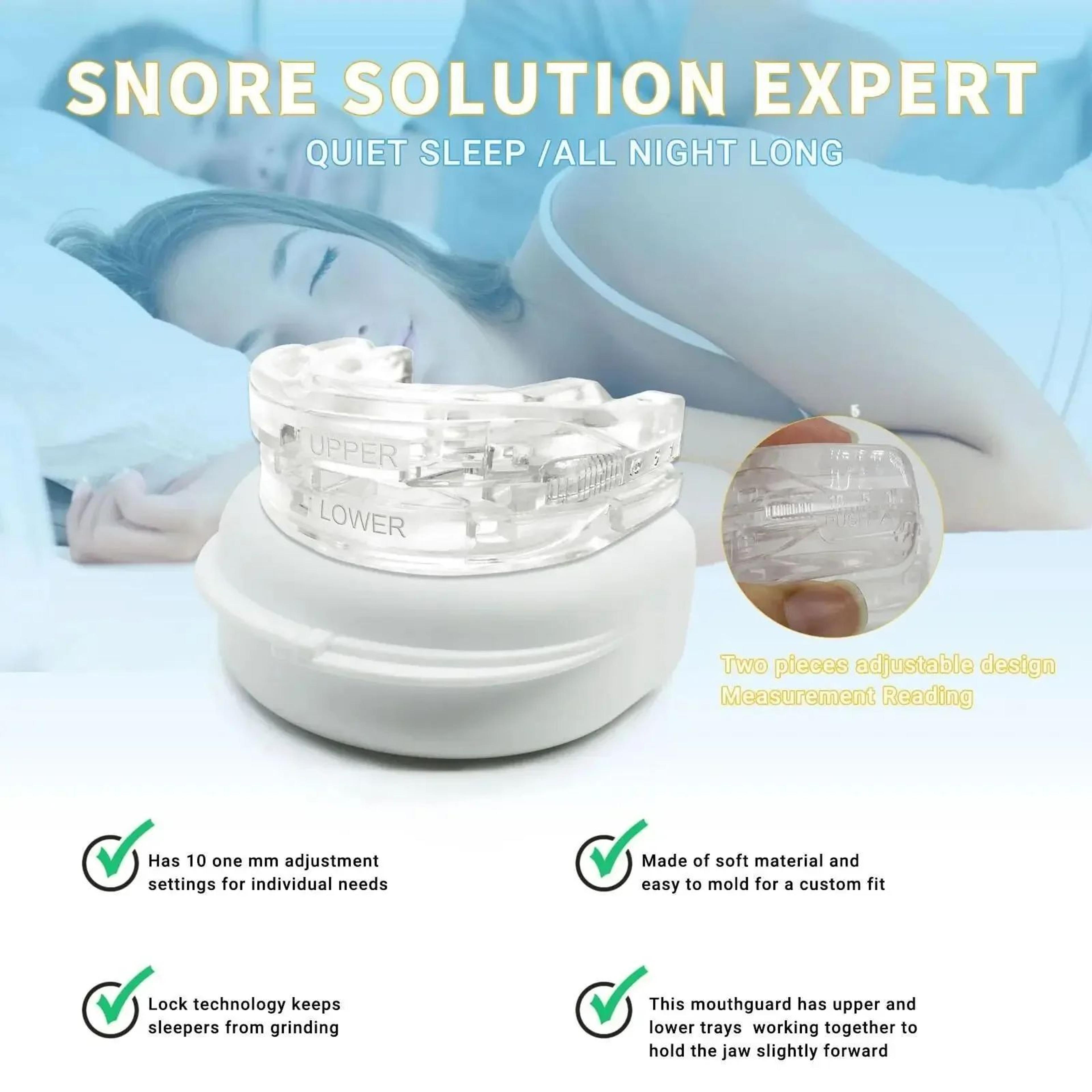 AdjustFit AntiSnore  Bruxism Mouth Guard  Adjustable Night Sleep Mouthpiece 1