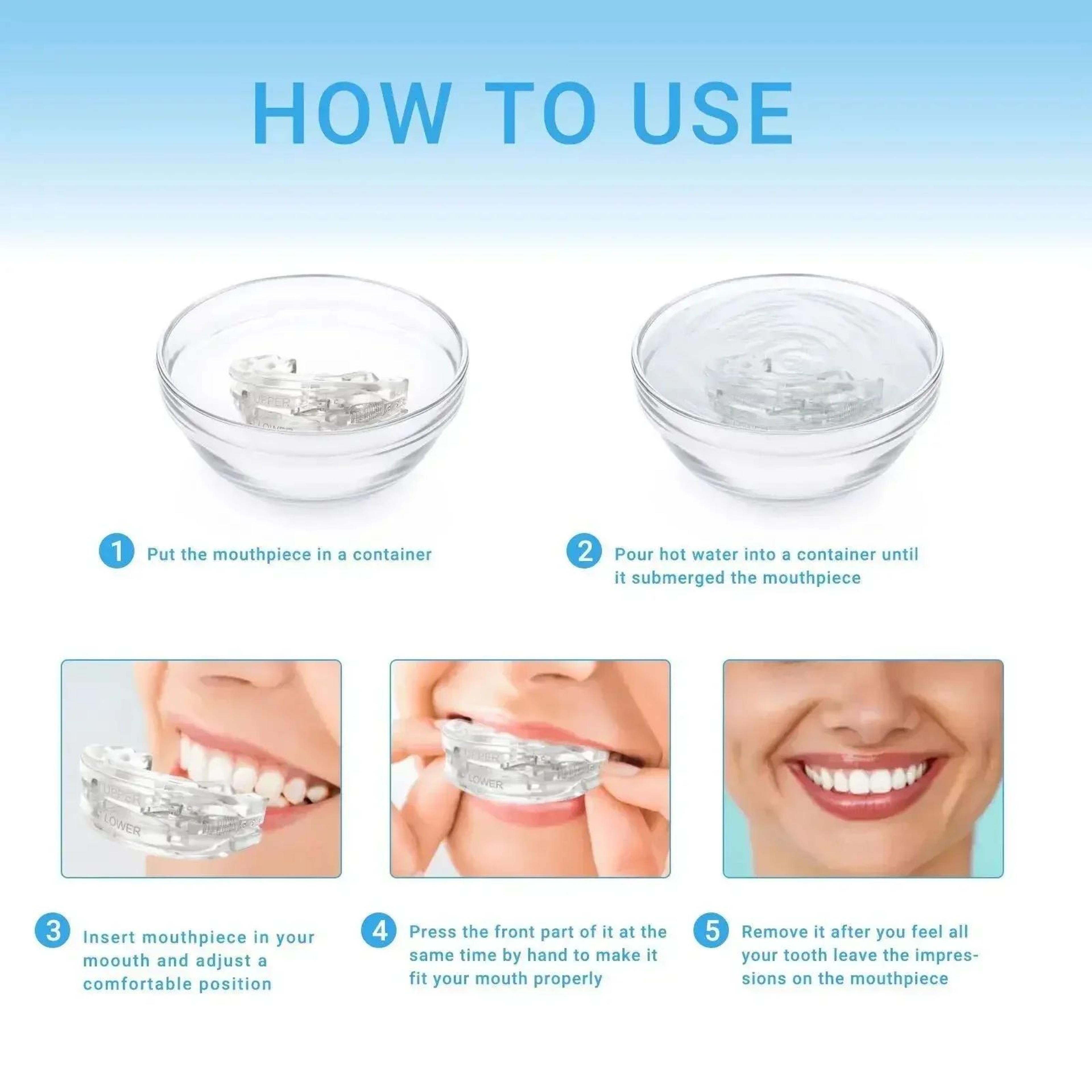 AdjustFit AntiSnore  Bruxism Mouth Guard  Adjustable Night Sleep Mouthpiece 5