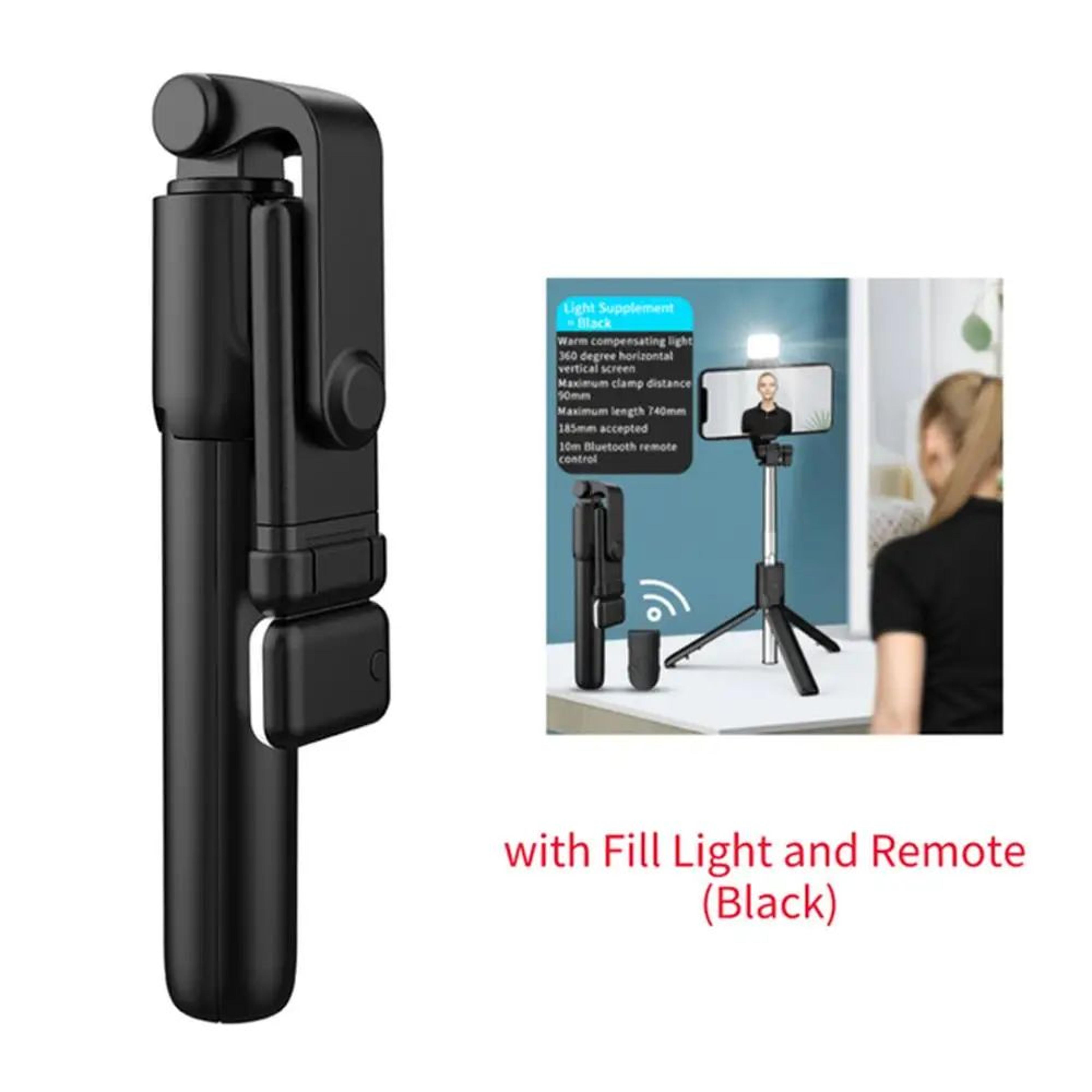 740mm Bluetooth Selfie Stick Tripod With Fill Light  Wireless Remote For Phones 6