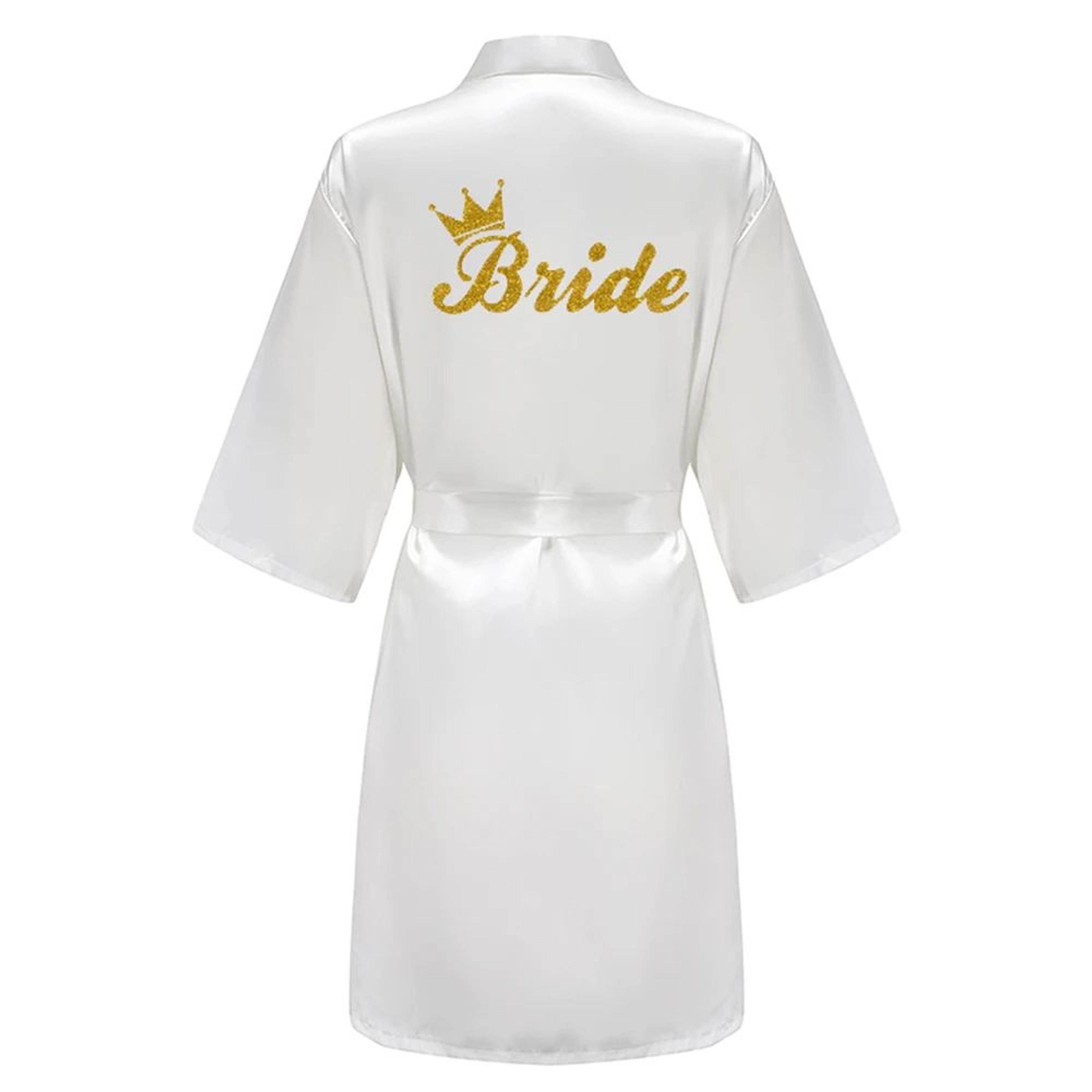 Sage Green Satin Silk Bridal Robe  Plus Size Wedding Bathrobe For Bride  Bridesmaids 2
