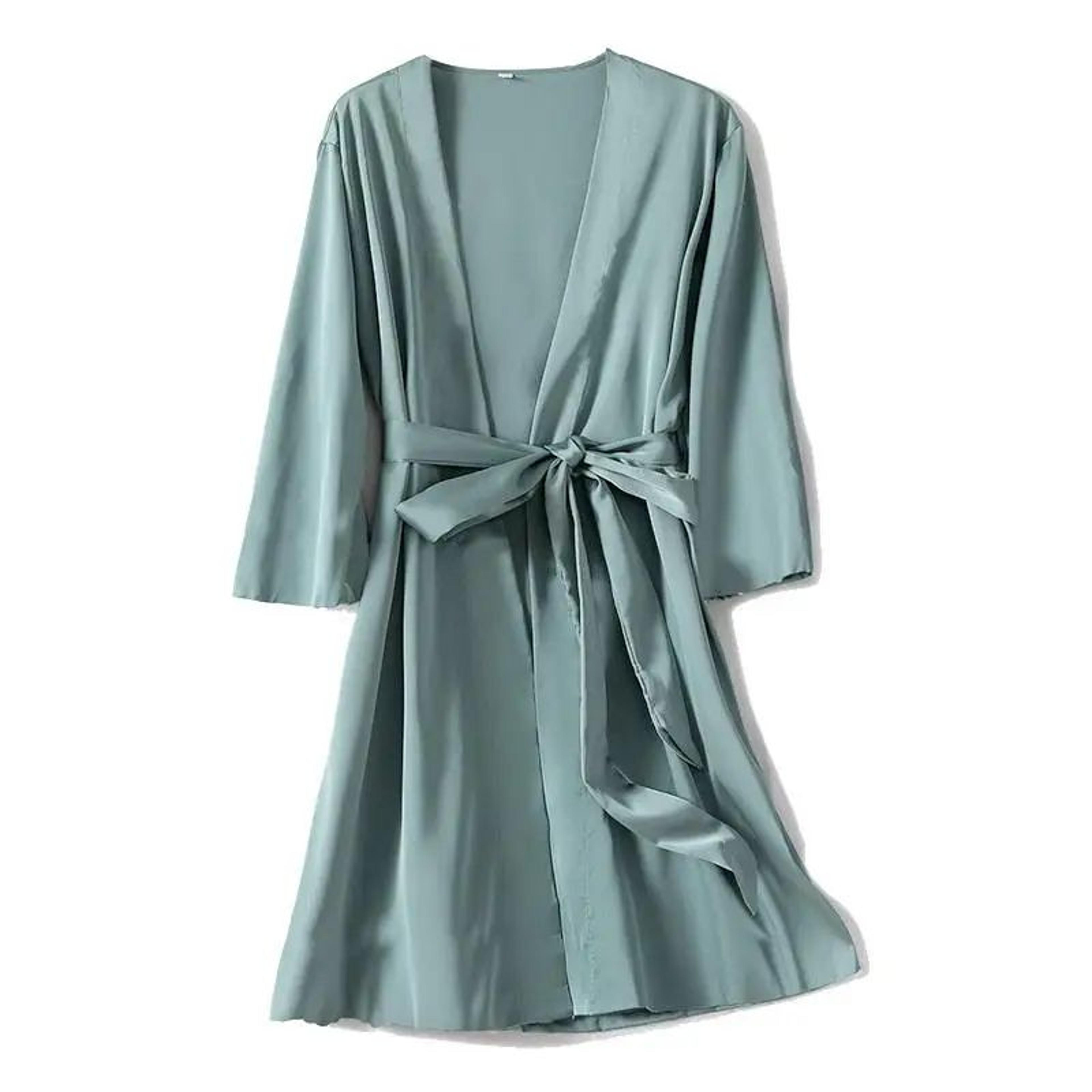 SilkEase Satin Kimono Robe  Silky Satin Robe For Women Bridal  Luxury Silk Nightgown Robe 8