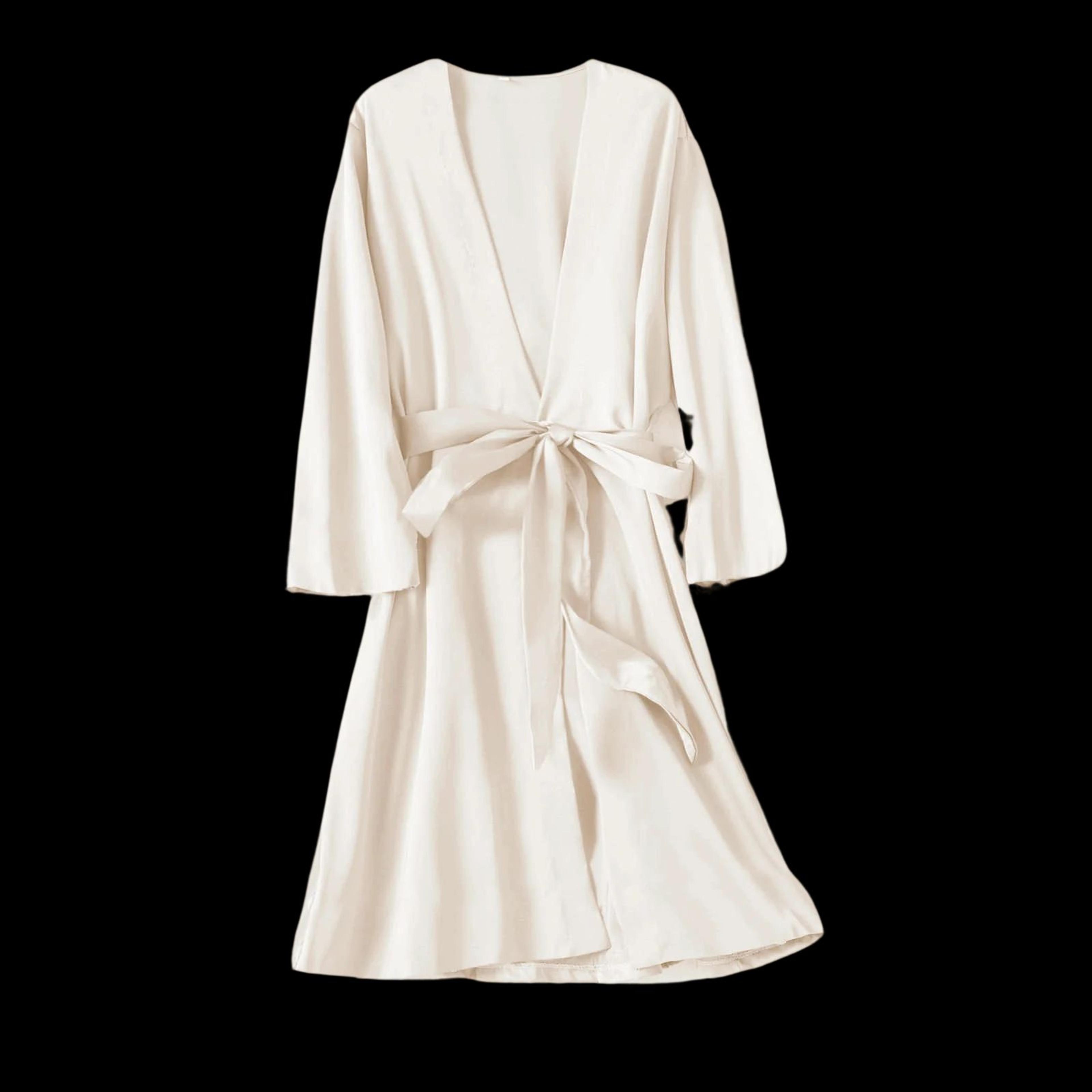 SilkEase Satin Kimono Robe  Silky Satin Robe For Women Bridal  Luxury Silk Nightgown Robe 14