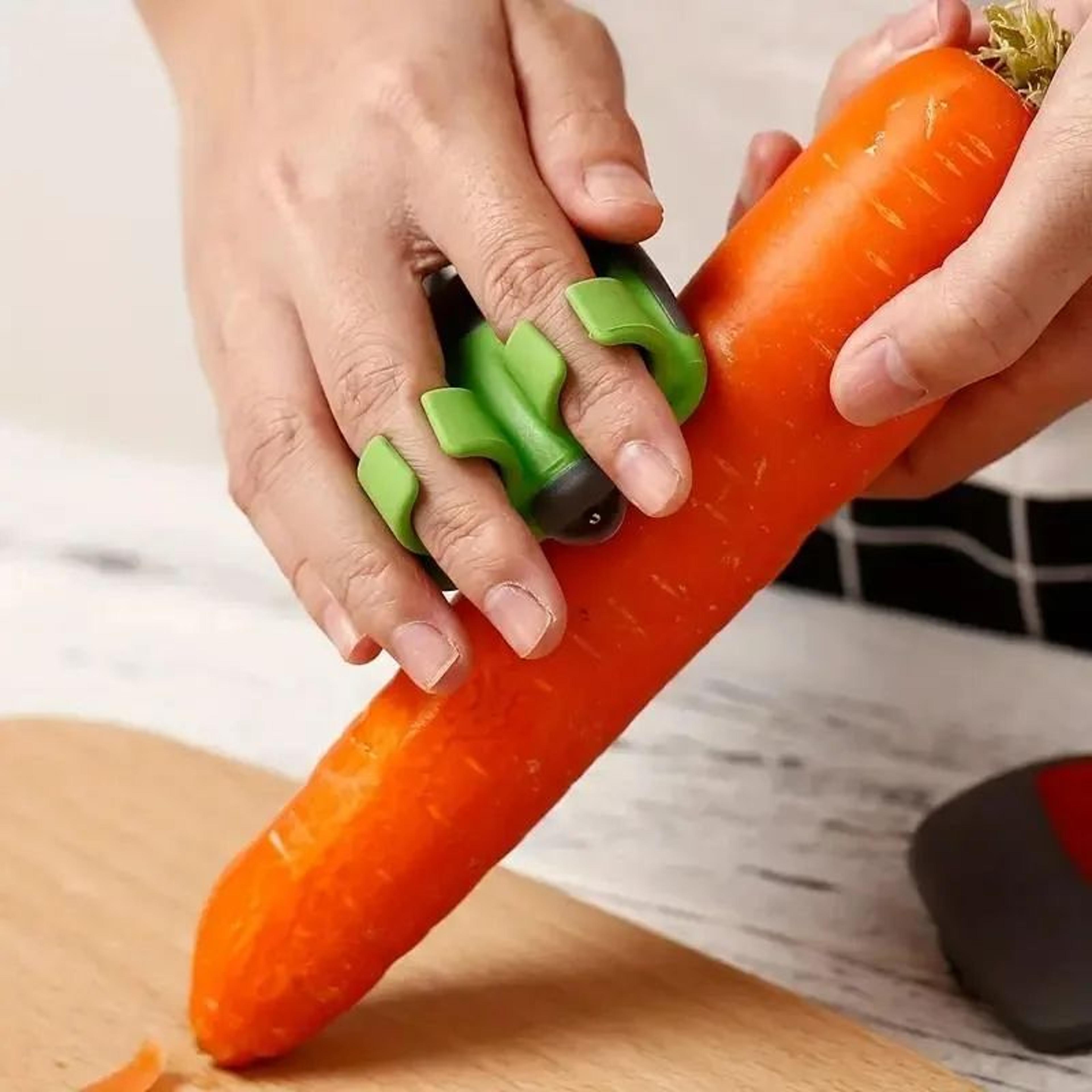 ergosharp vegetable peeler – stainless steel fruit & potato peeler with non-slip grip