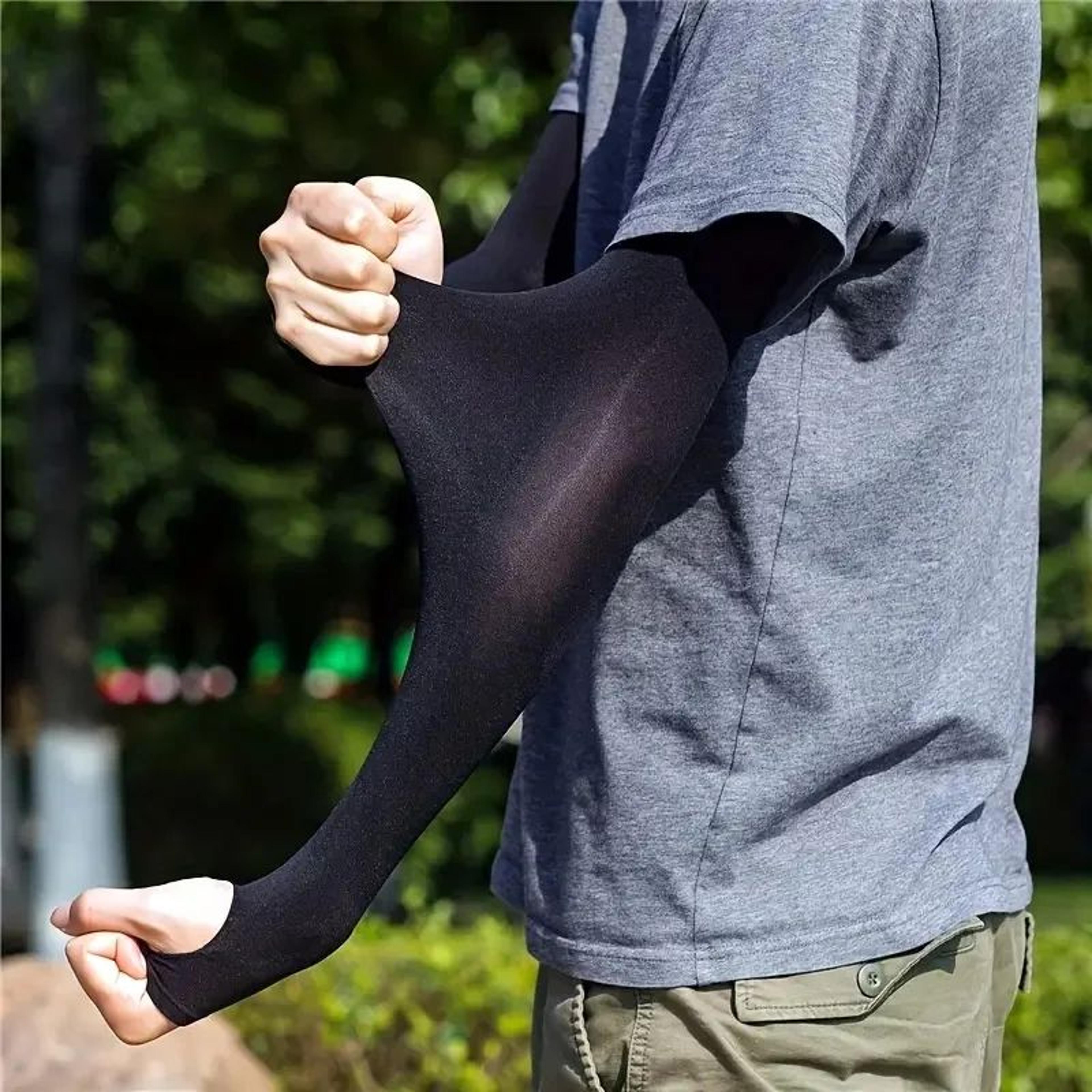sunguard pro uv protection arm sleeves – cooling ice silk sports arm sleeves spf50+