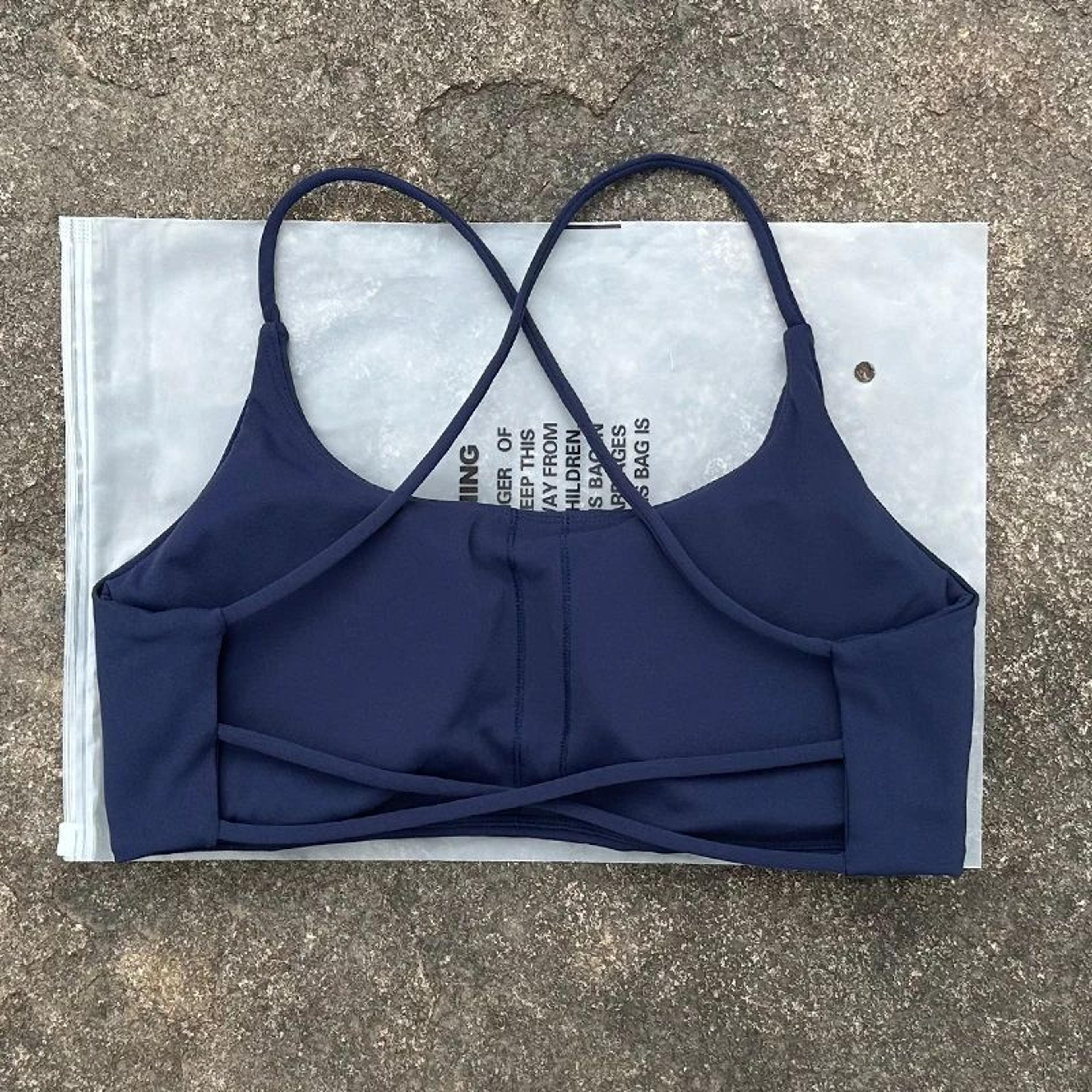 CrossBack Sports Bra With Chest Pads  Hollow Back Yoga Vest For HighImpact Support 13