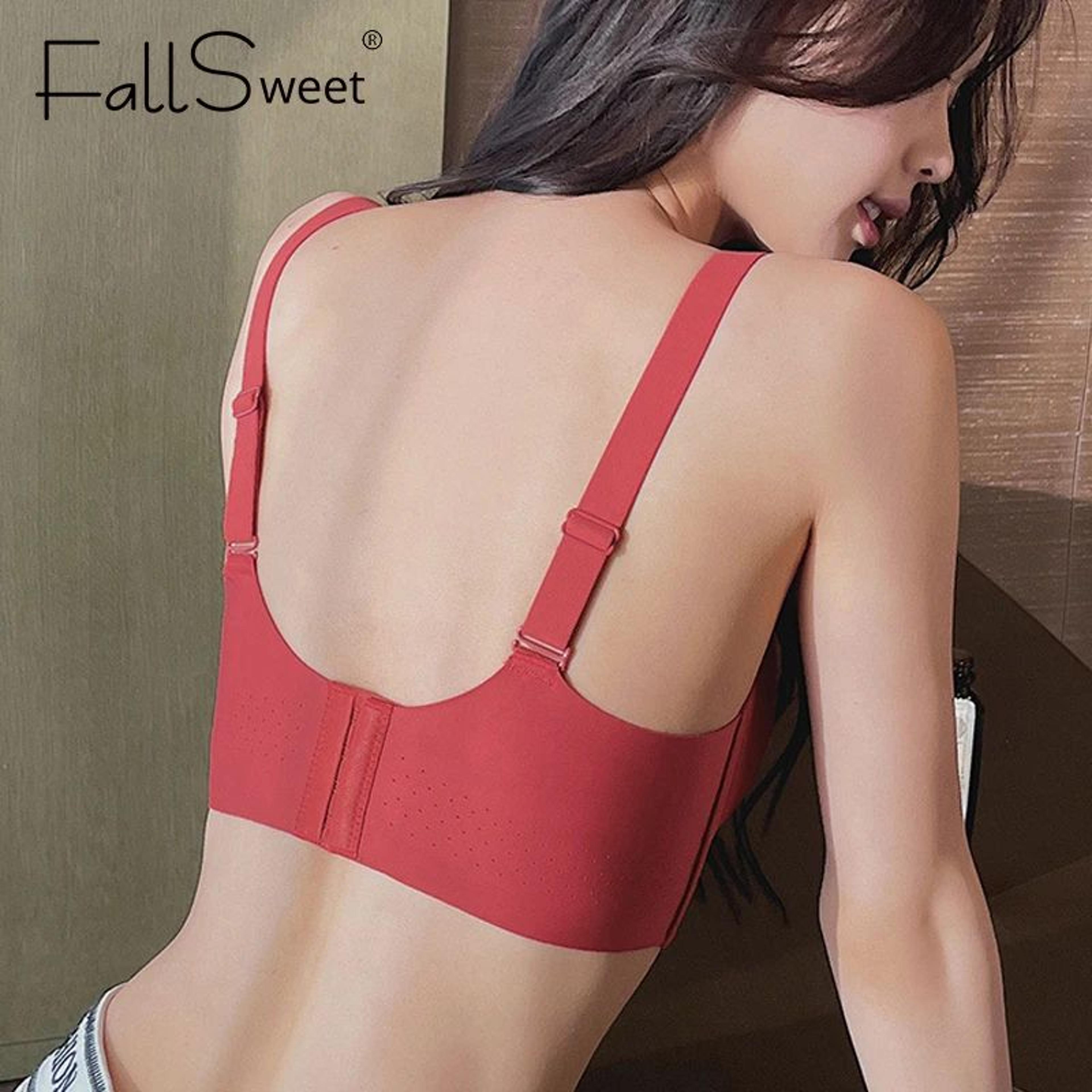 FallSweet CurveLift Plus Size Push Up Bra  Seamless Underwire Support With Thin Cups 2
