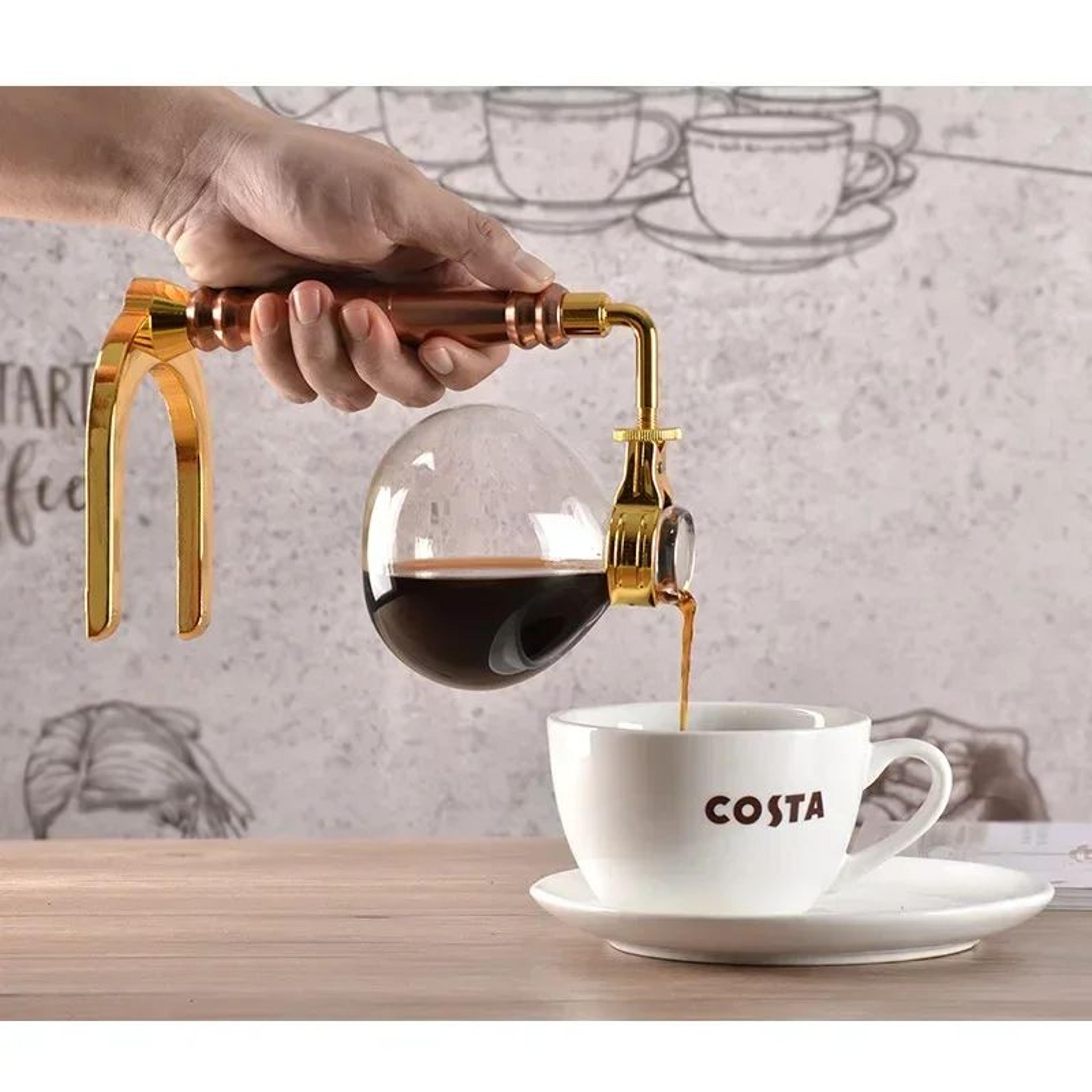 BrewMaster Glass Siphon Coffee Maker  3  5 Cup Vacuum Coffee Maker With Reusable Filter 2