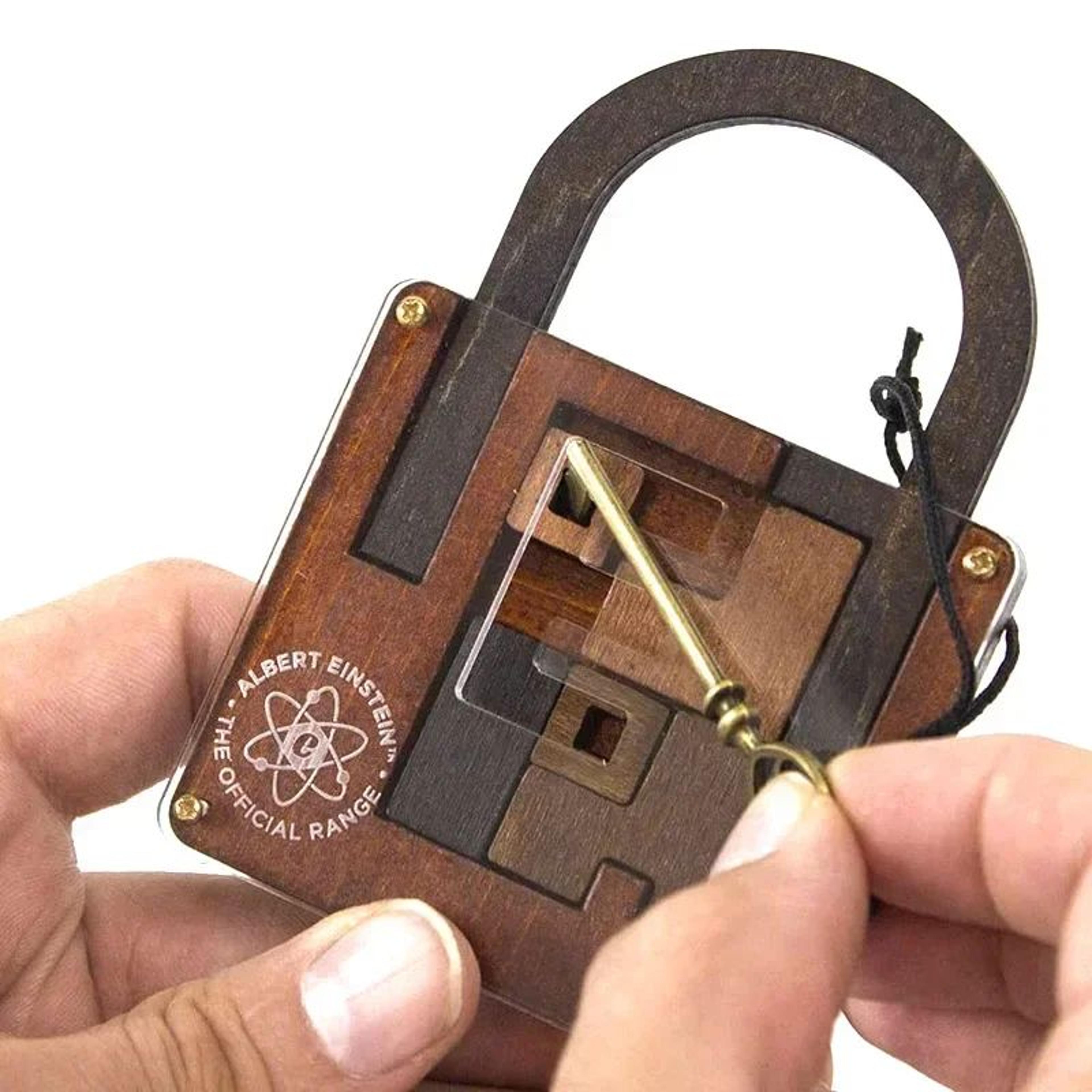 wooden iq lock puzzle high difficulty brainteaser for focus and problem solving