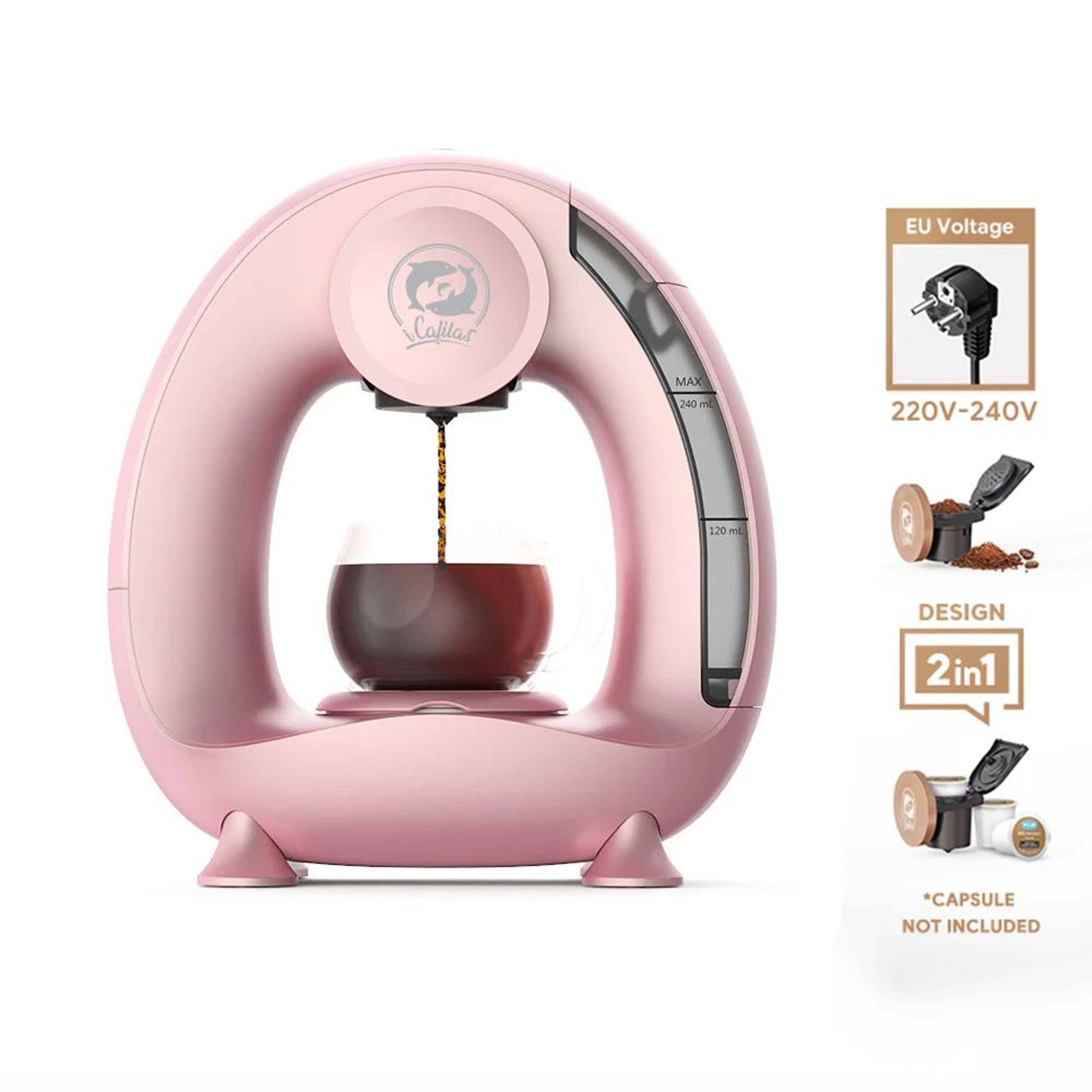 BrewGo Portable Coffee Maker  Quiet Travel Capsule  Ground Coffee Machine 0
