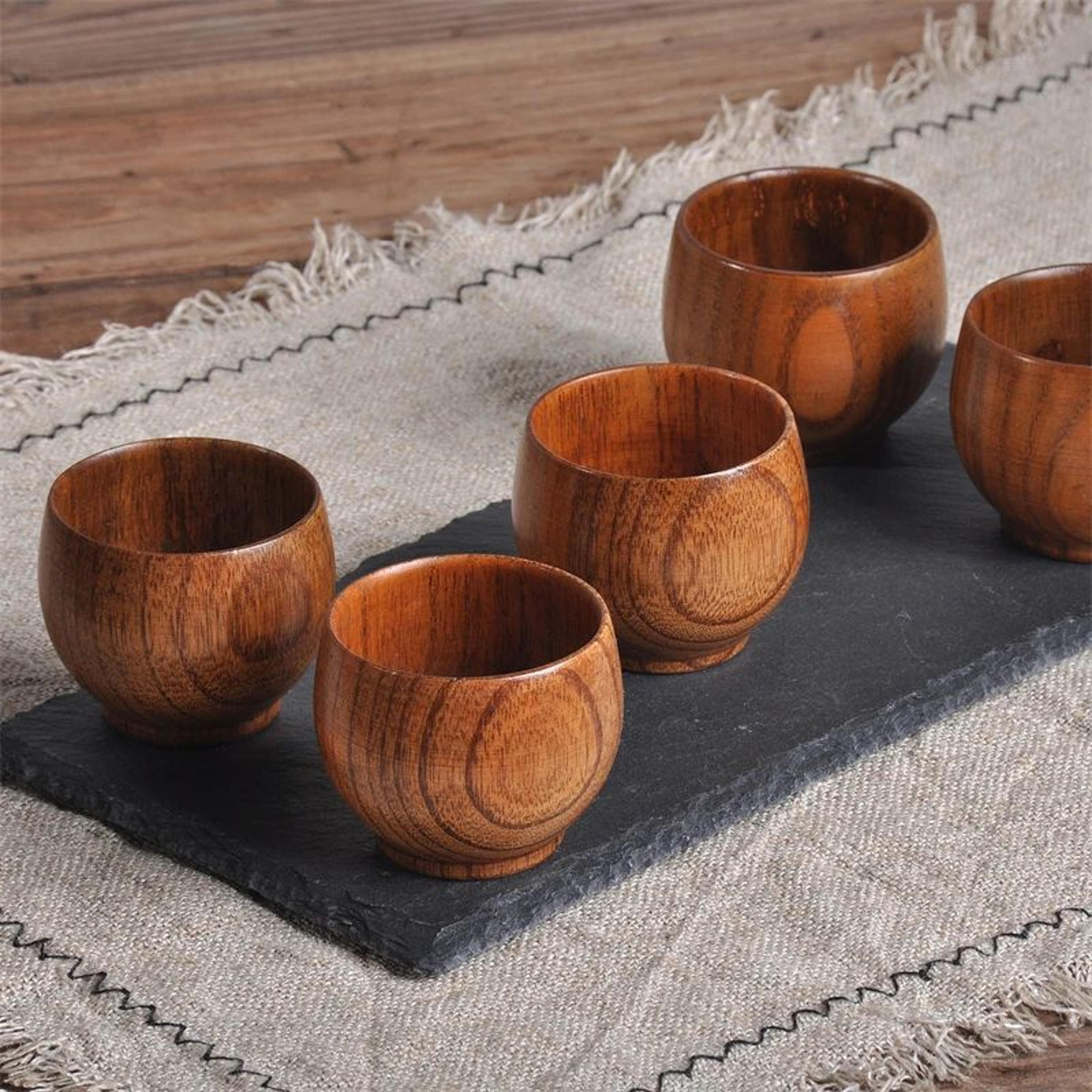 Rustic Spruce Wood Big Belly Mug  Handmade Wooden Beer Mug  Natural Coffee Cup 2