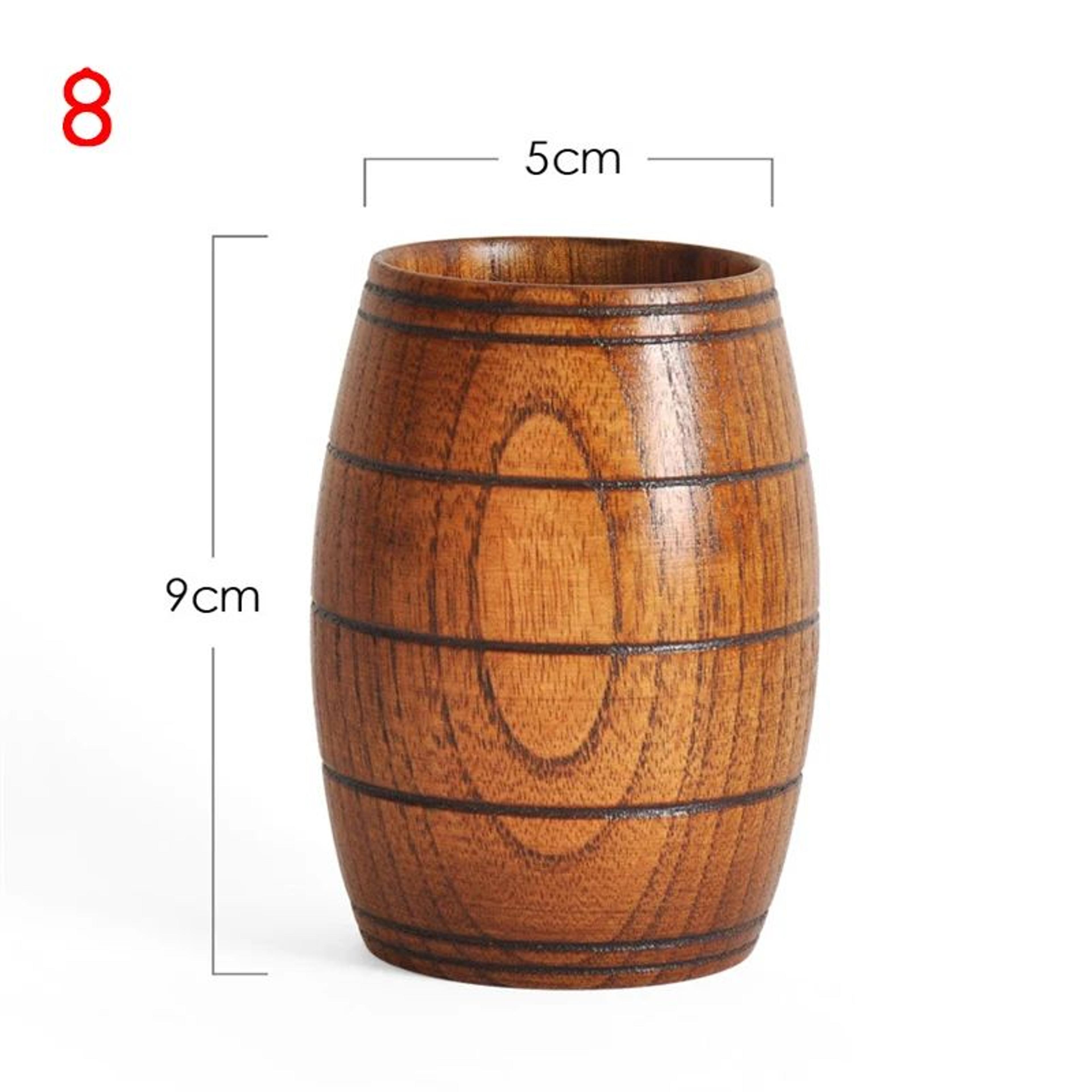 Rustic Spruce Wood Big Belly Mug  Handmade Wooden Beer Mug  Natural Coffee Cup 13