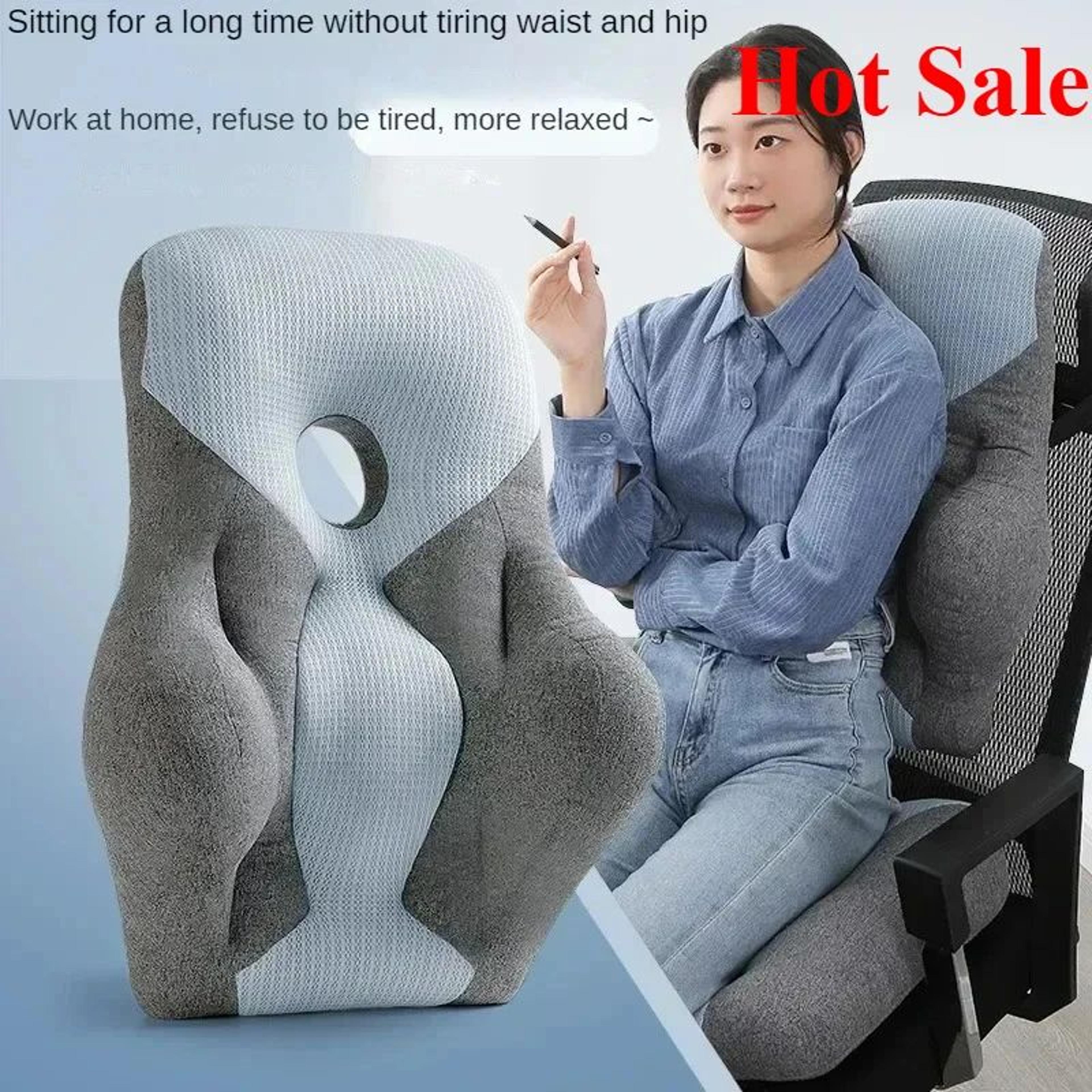ErgoRelief Pro Lumbar Support Cushion For Office Chair  Car Seat 2