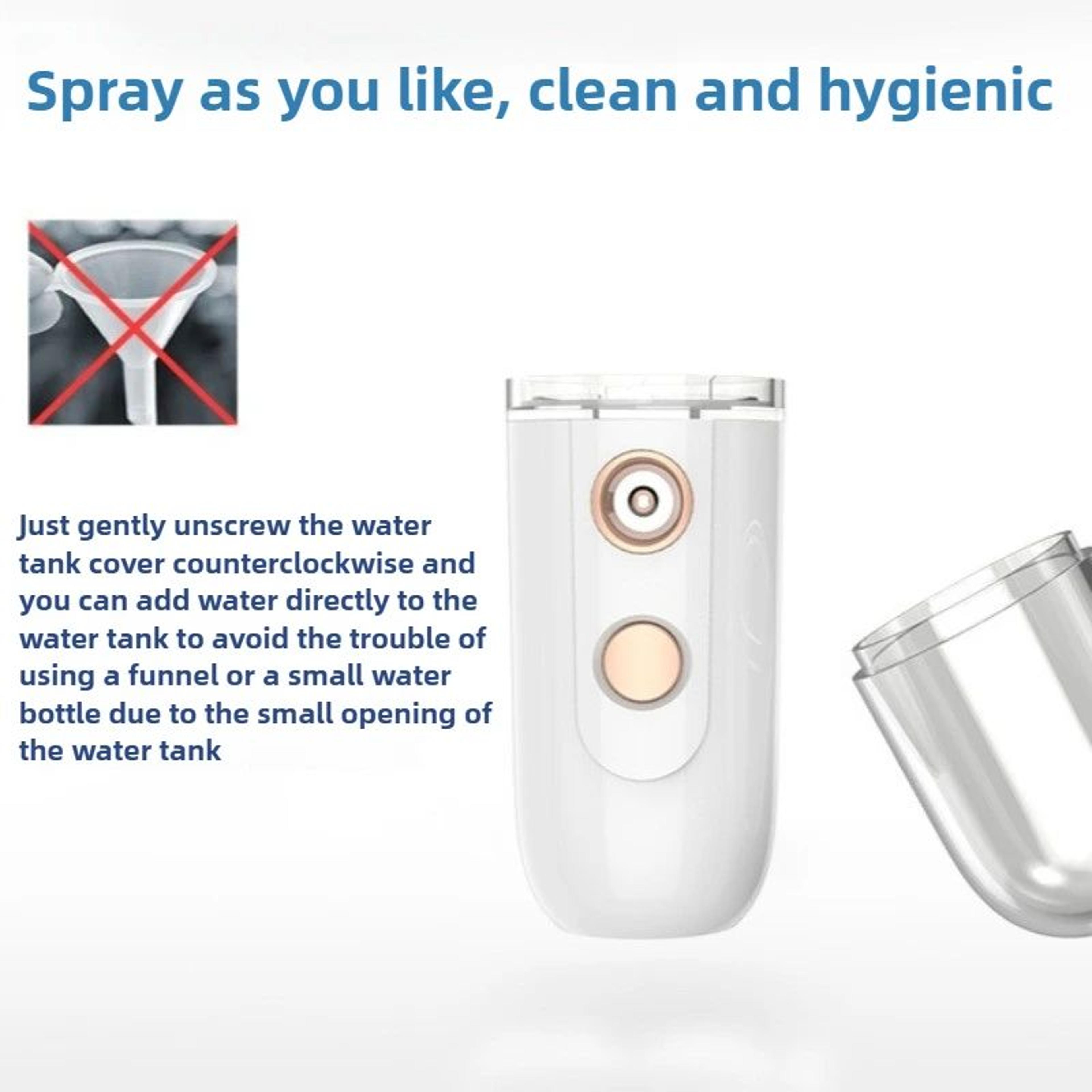 NanoGlow Portable Facial Steamer  USB Nano Mist Face Sprayer For Deep Hydration 5
