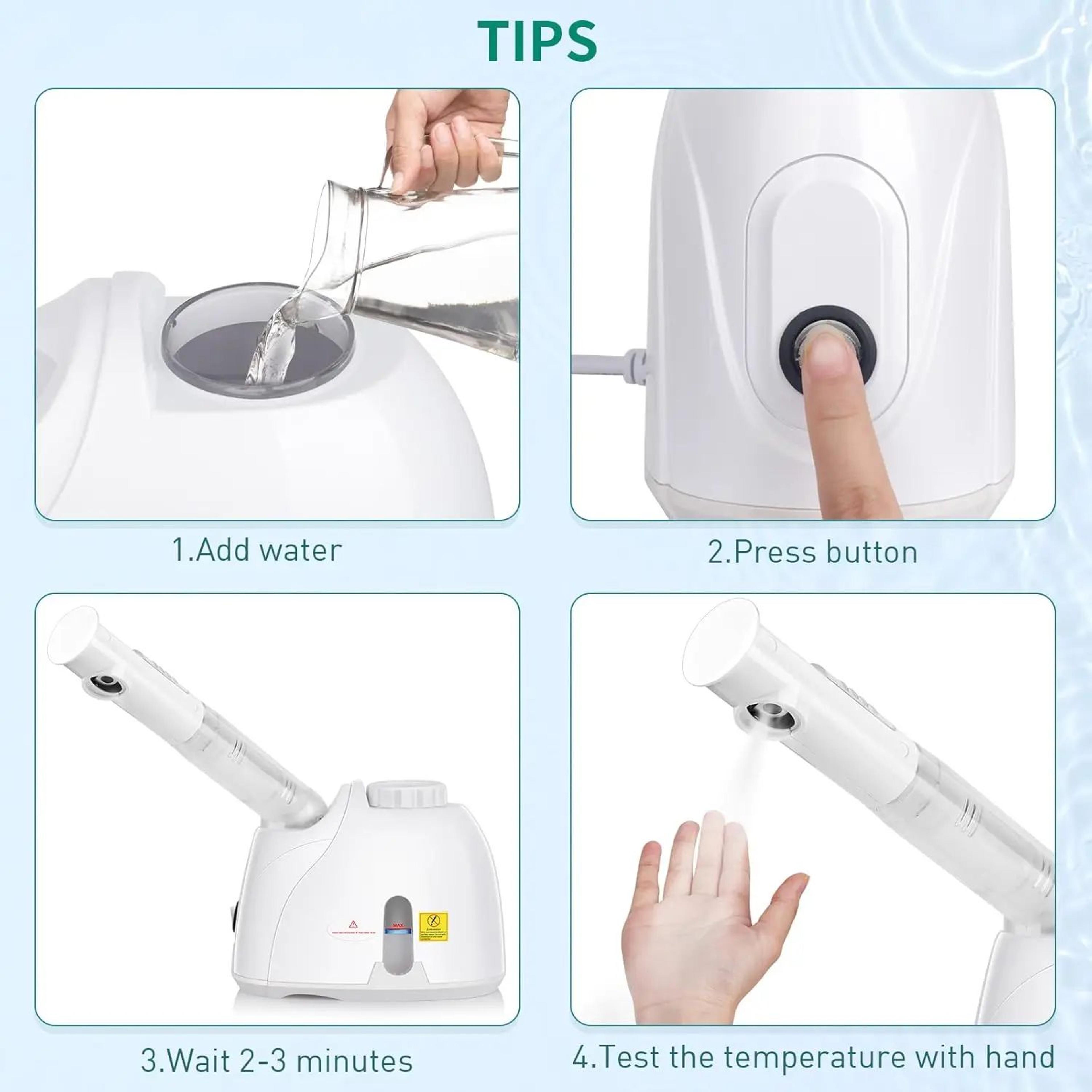 NanoGlow Facial Steamer For Deep Cleansing  Hydration 5