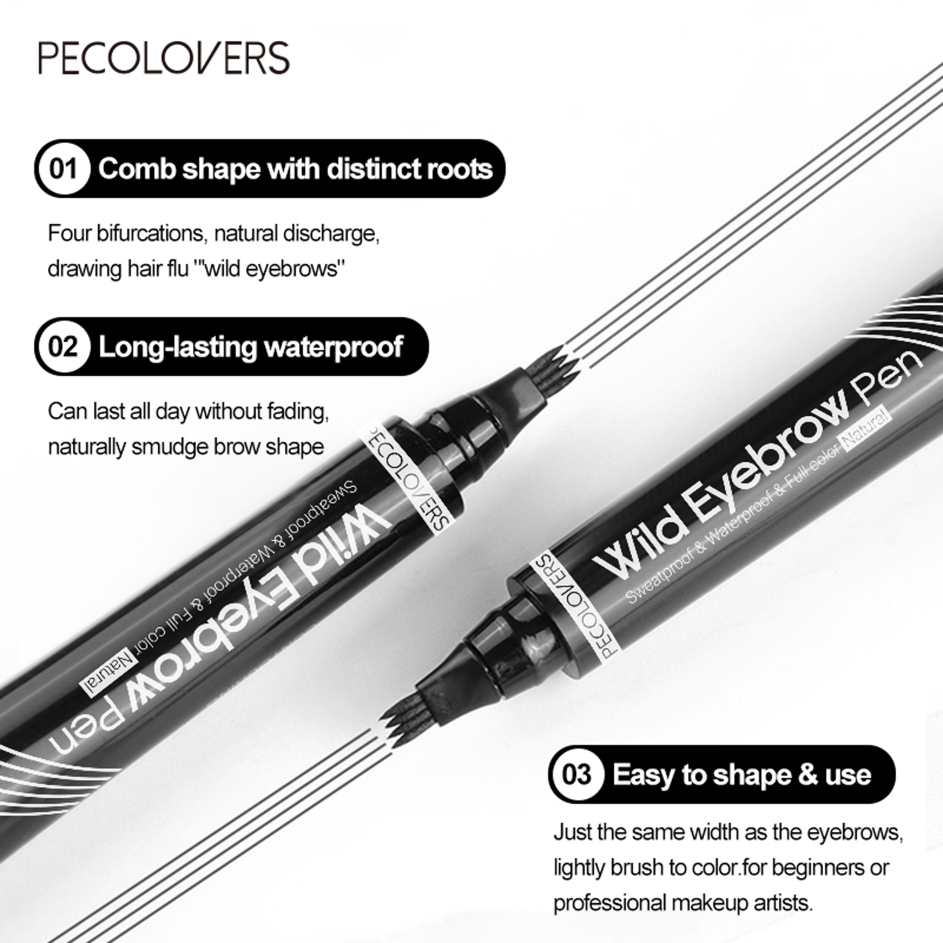 4 Split Tip Eyebrow Tattoo Pen  Waterproof  SmudgeProof Brow Makeup 4