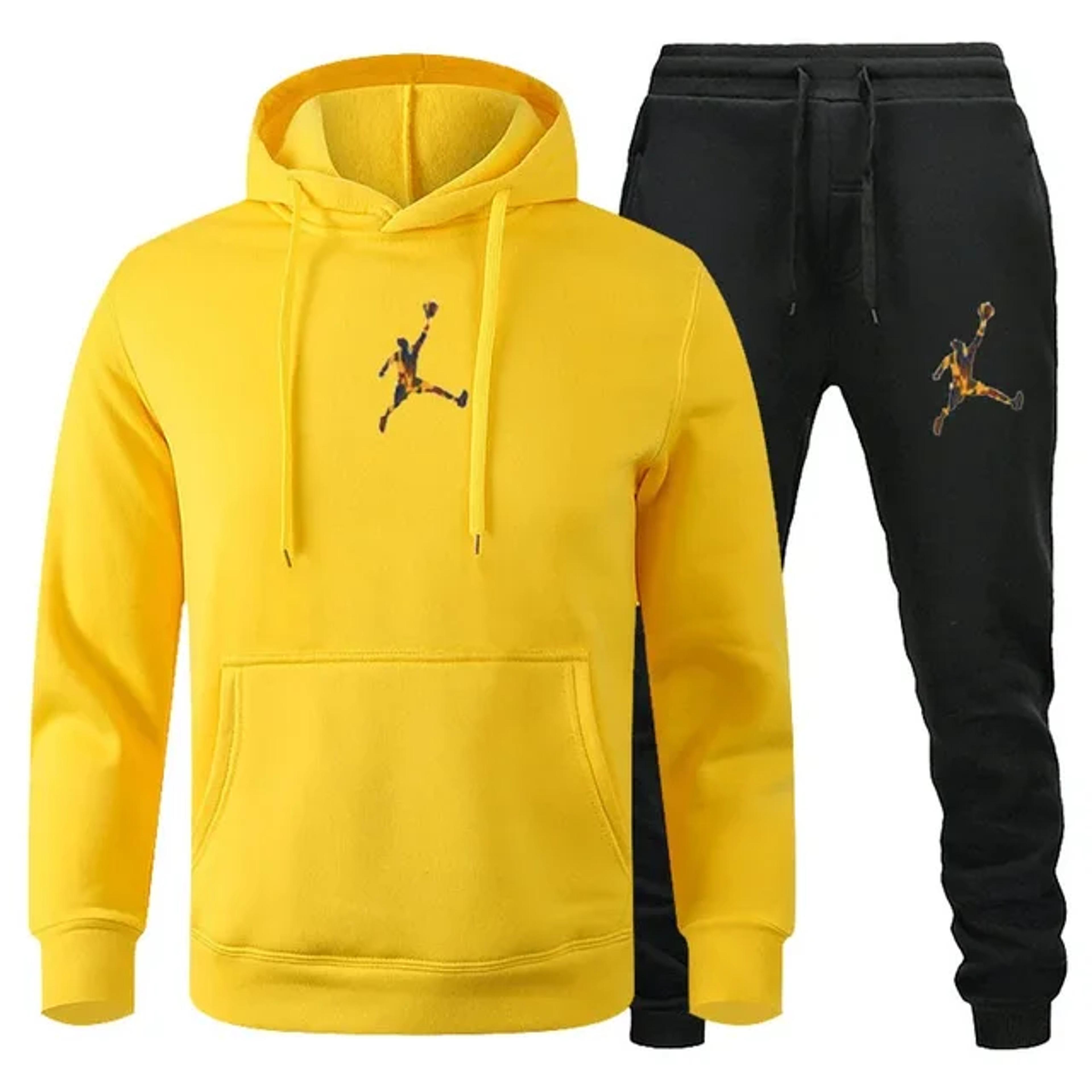 Men Autumn Winter Jogging Set  Warm Sweatshirt  Pants Sportswear 30
