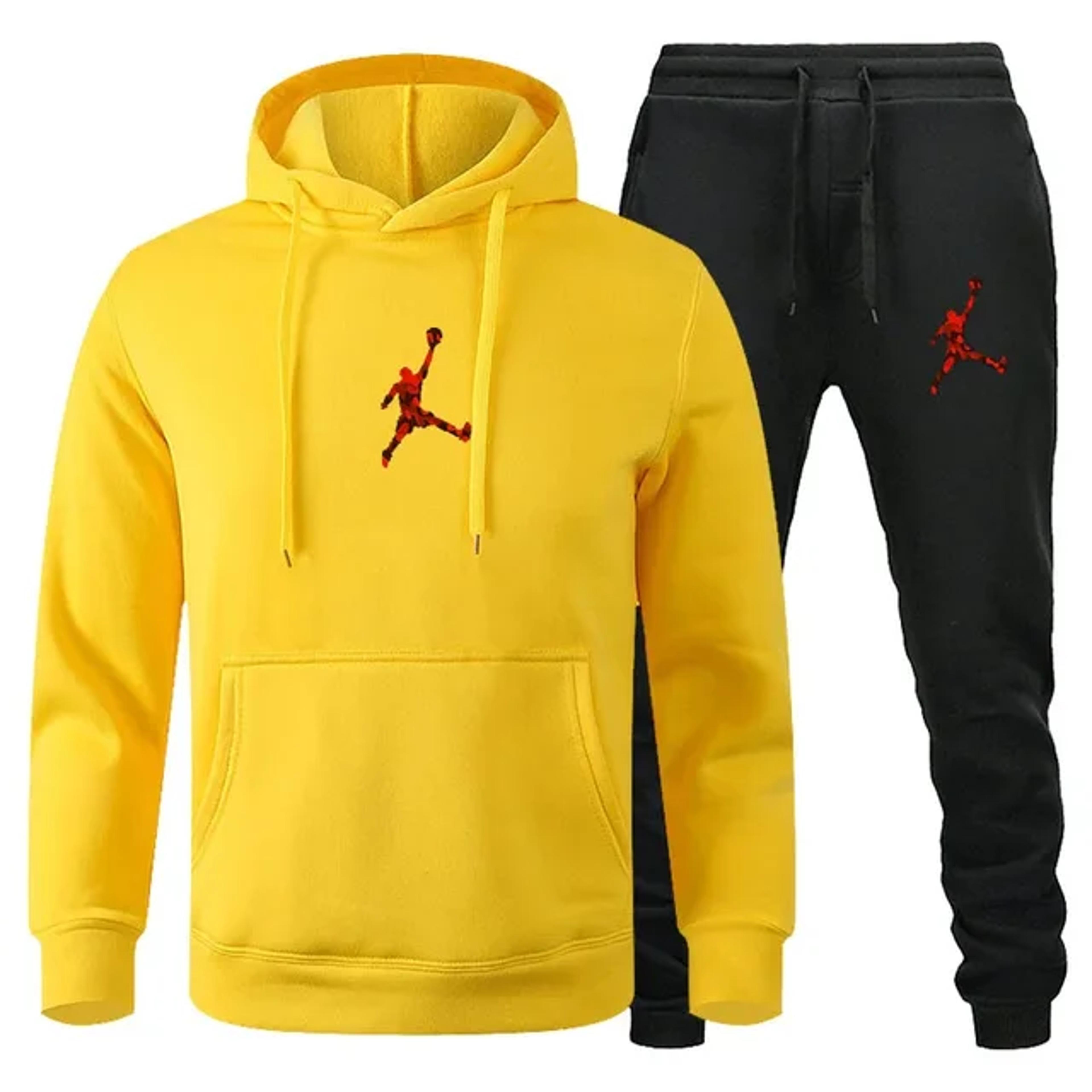 Men Autumn Winter Jogging Set  Warm Sweatshirt  Pants Sportswear 13