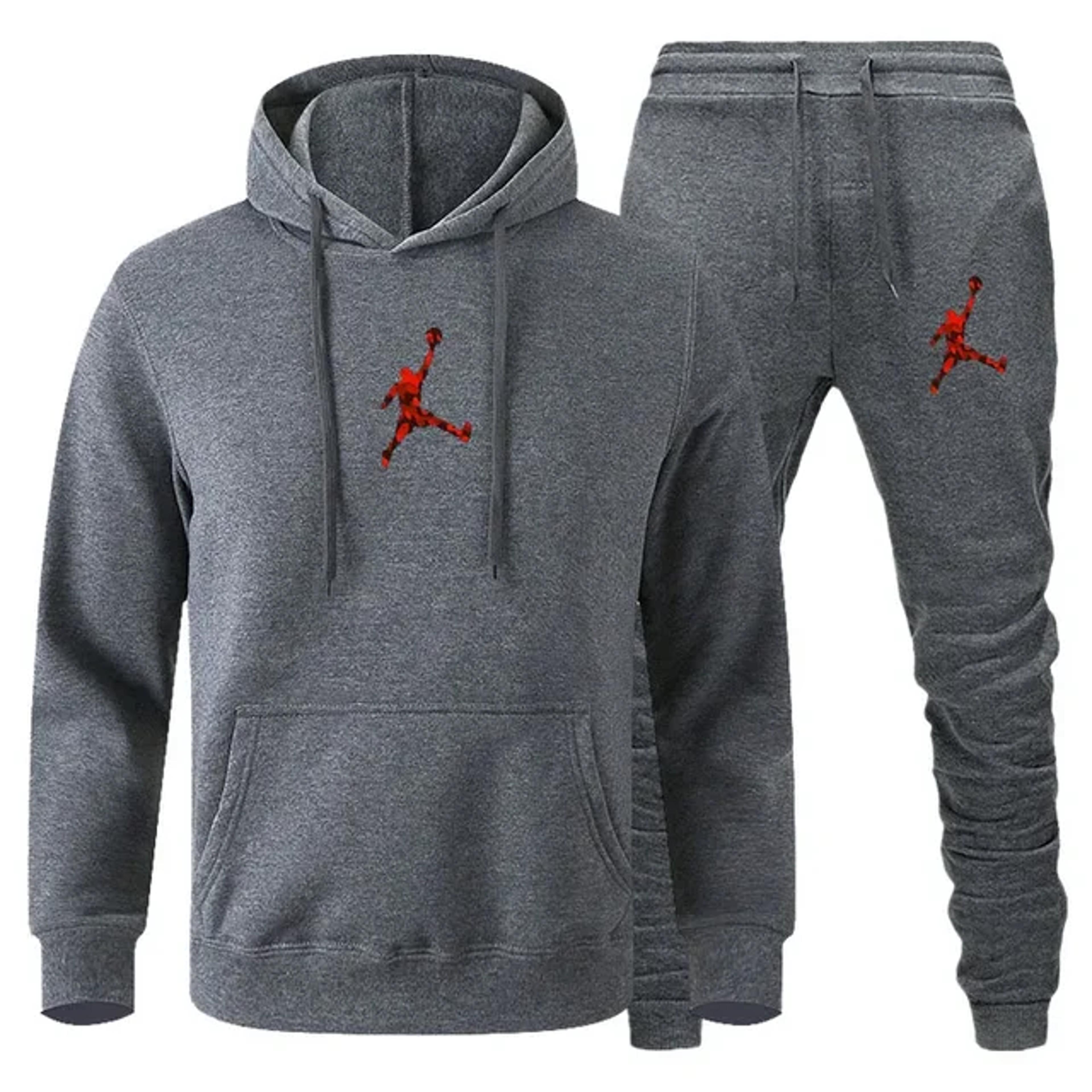 Men Autumn Winter Jogging Set  Warm Sweatshirt  Pants Sportswear 22