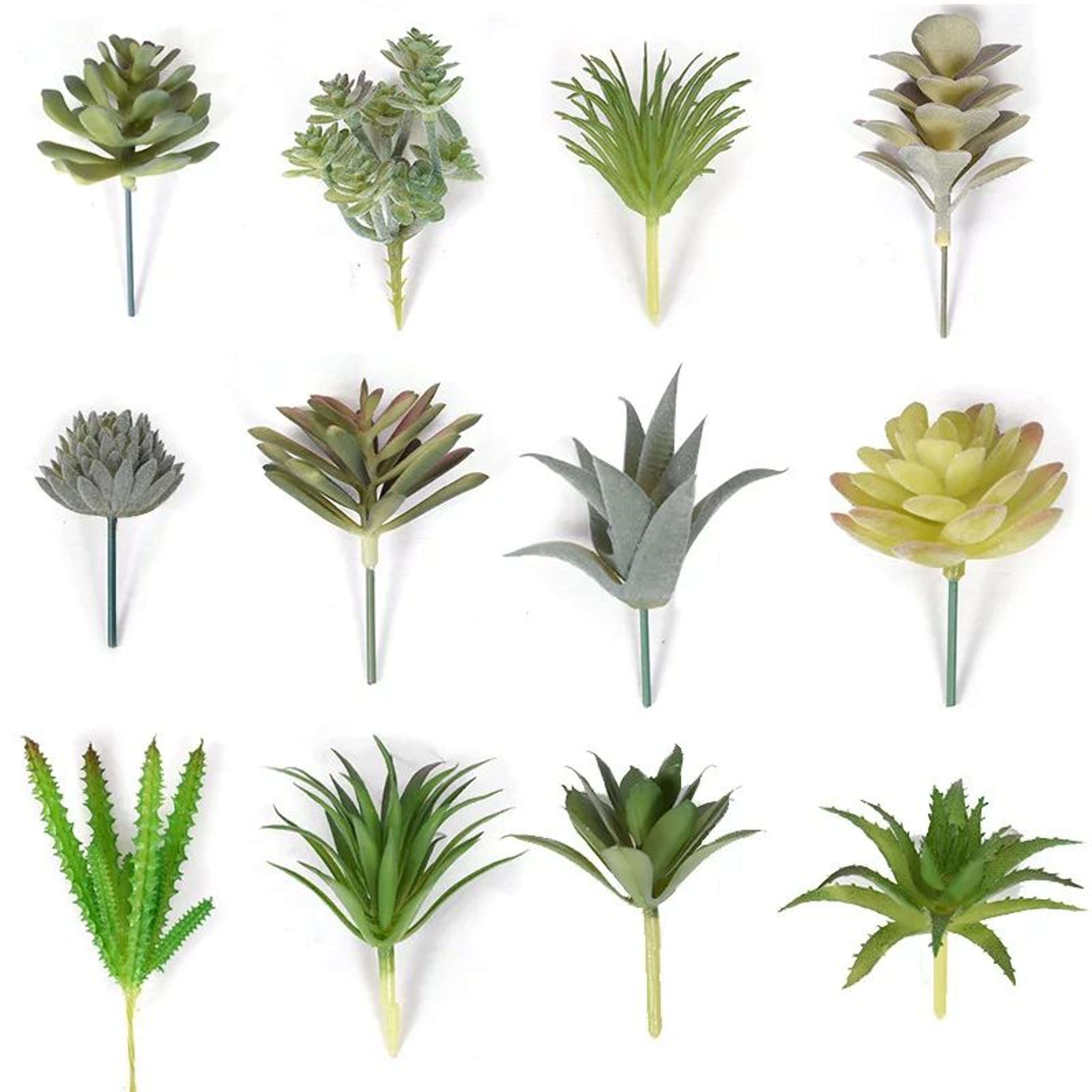 mini lifelike artificial succulent plants – modern faux cactus decor for home & office