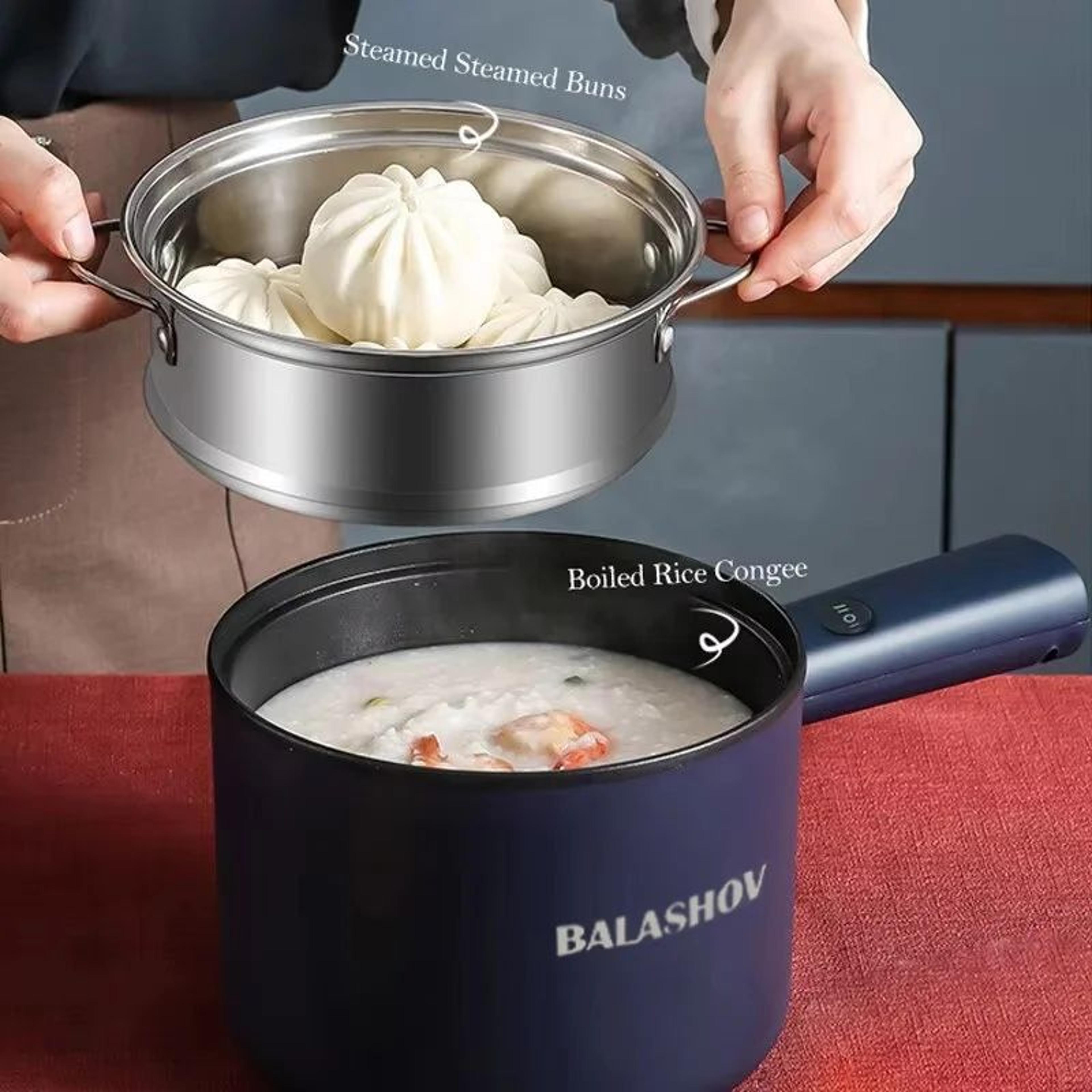 Mini Electric Hot Pot  Rice Cooker 220V  2Layer NonStick Multifunction Cooker 1