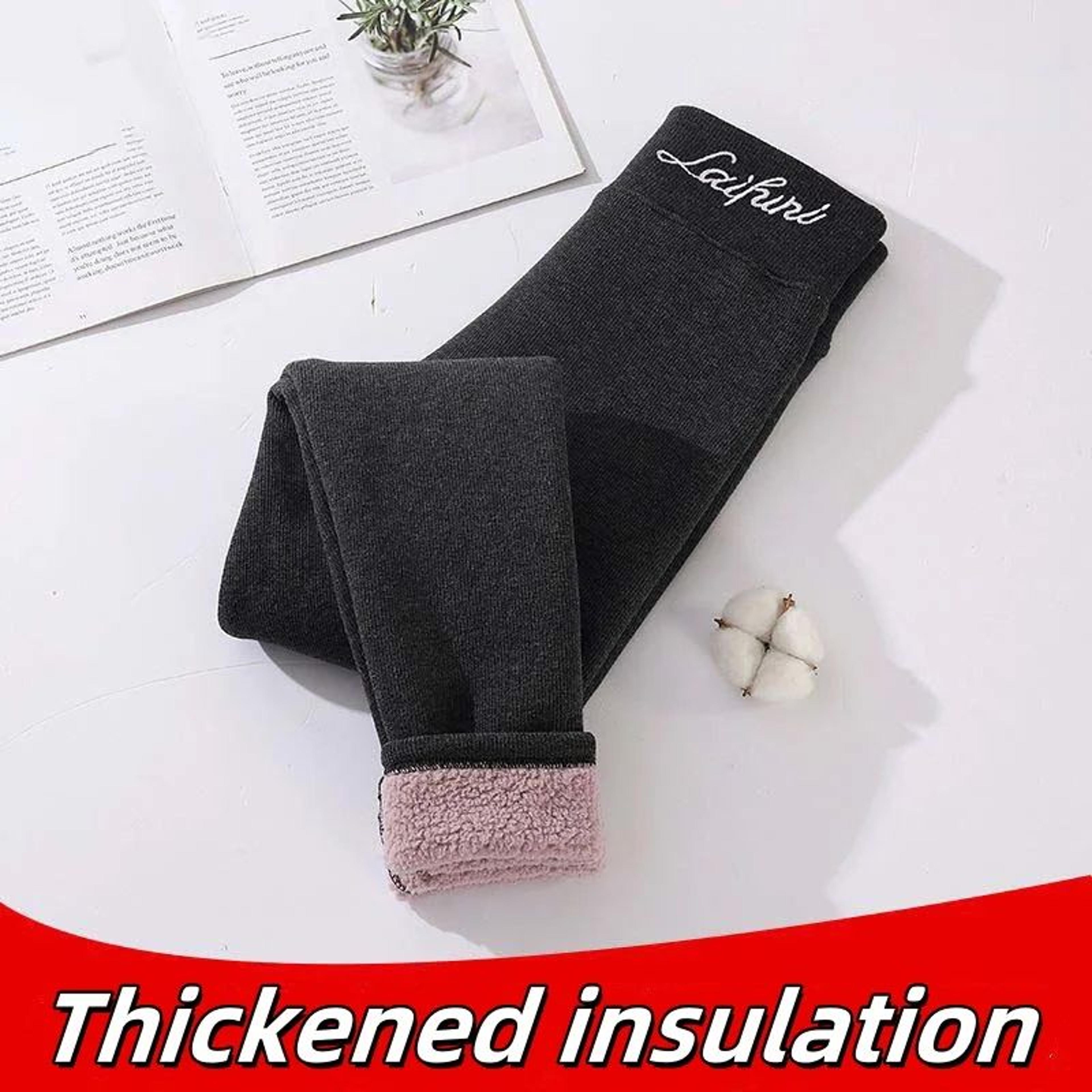 CozyCurve Thermal Fleece Leggings  High Waist Winter Pencil Pants For Women 4