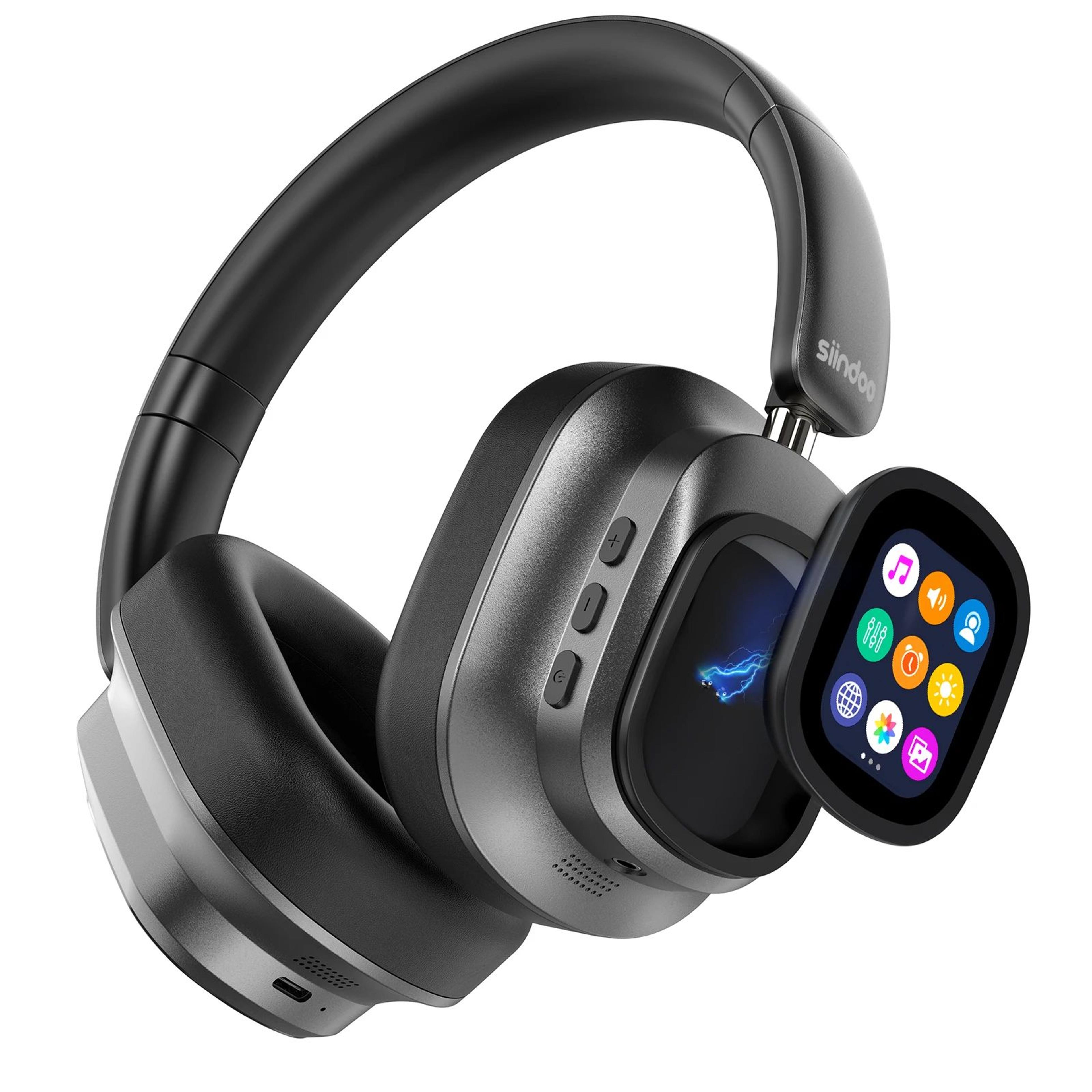Siindoo ANC930Plus Active Noise Cancelling Headphones With Touchscreen Control  Hybrid Wireless Aud 7