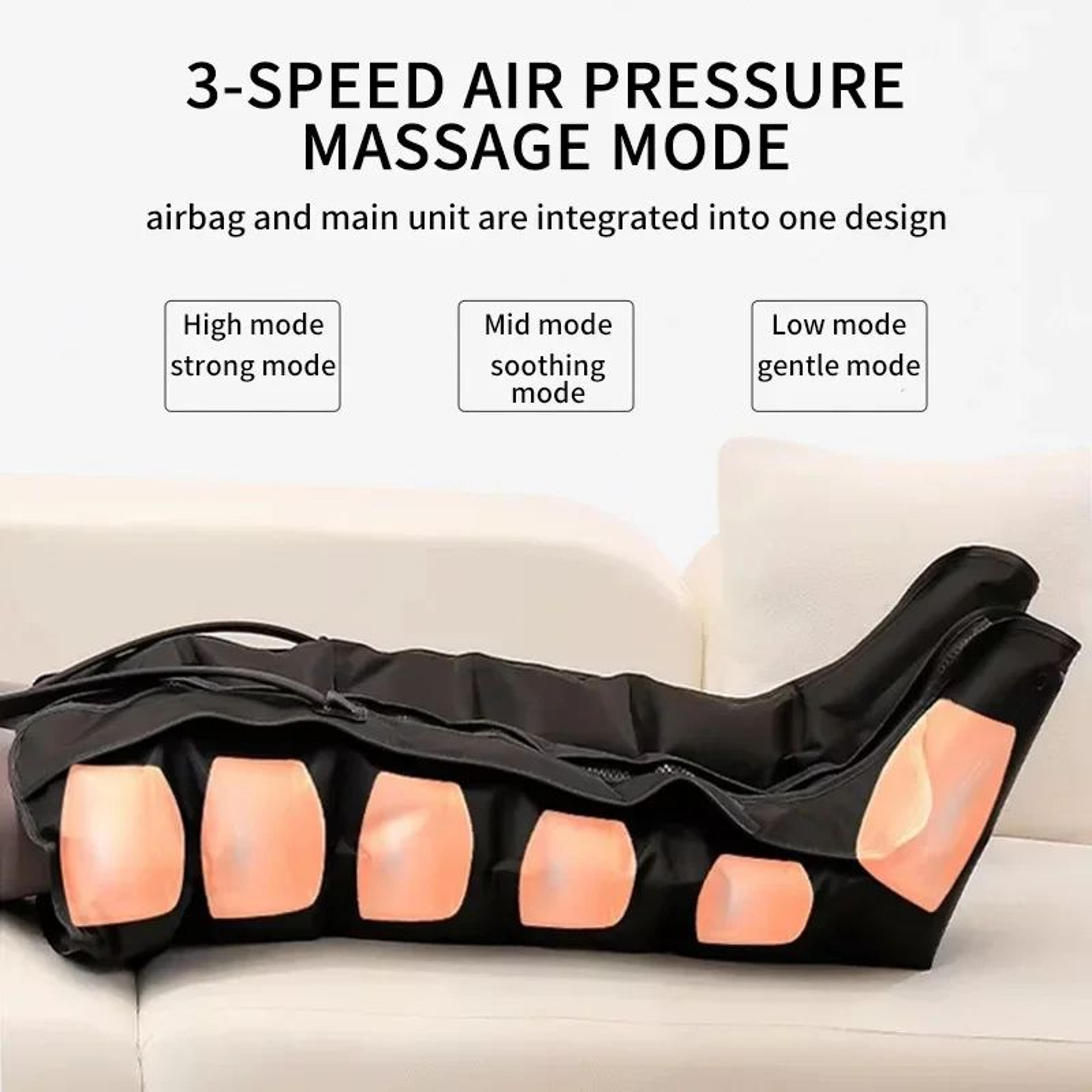 AirRelax Pro Wireless Air Compression Leg Massager Boots With Heat  Remote 3