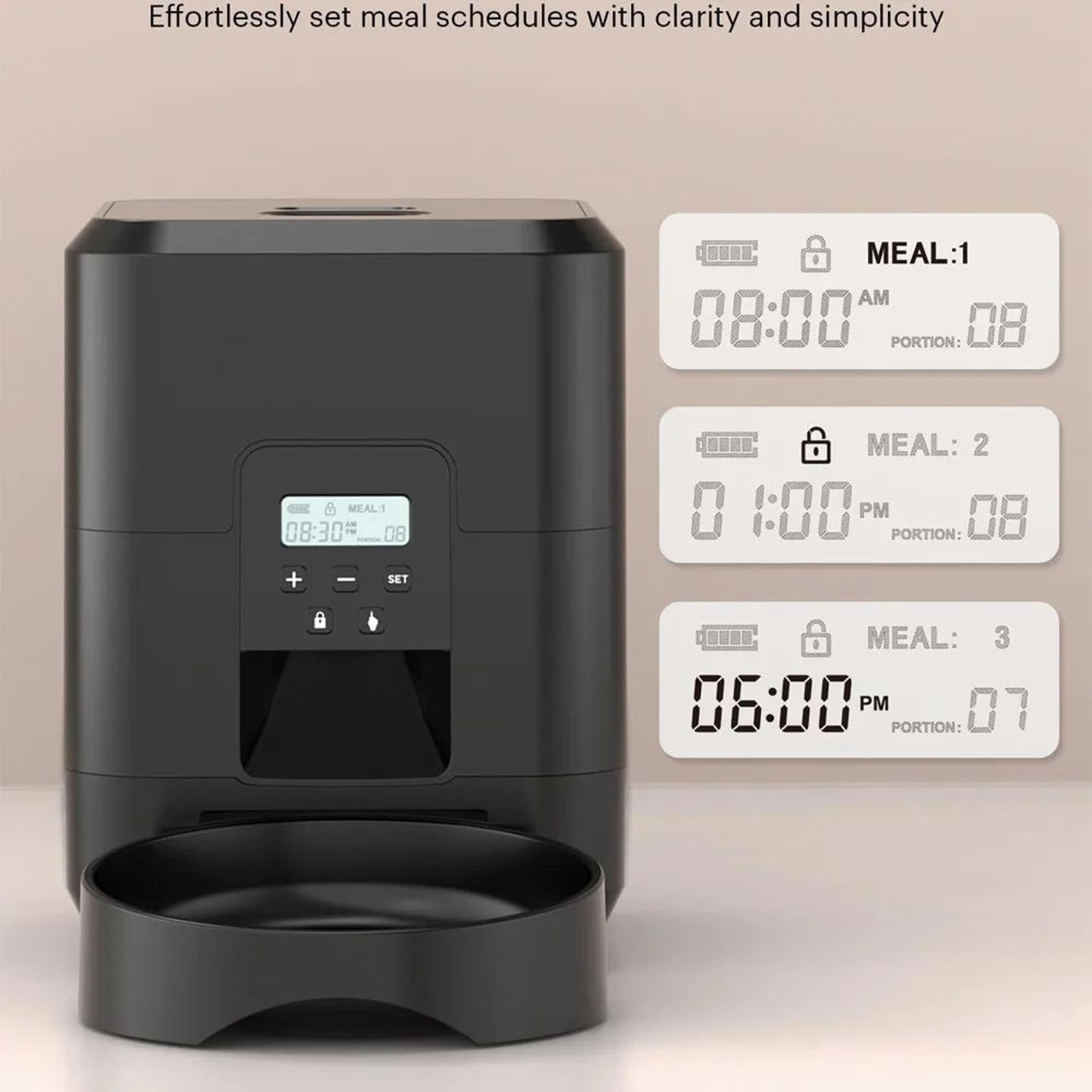 Smart Timed Automatic Pet Feeder With Portion Control For Cats  Dogs 3