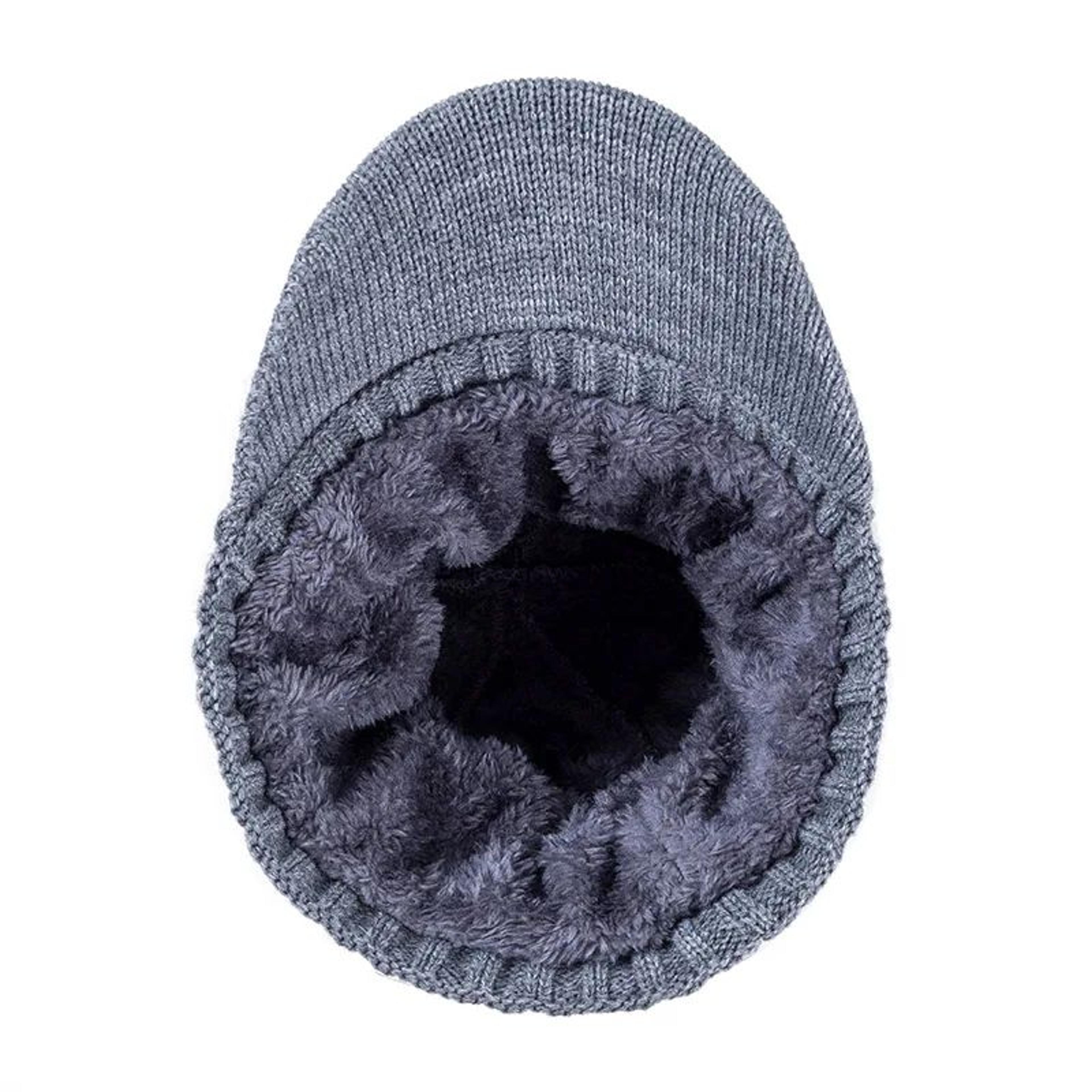 ArcticShield FurLined Winter Beanie Hat With Brim 2