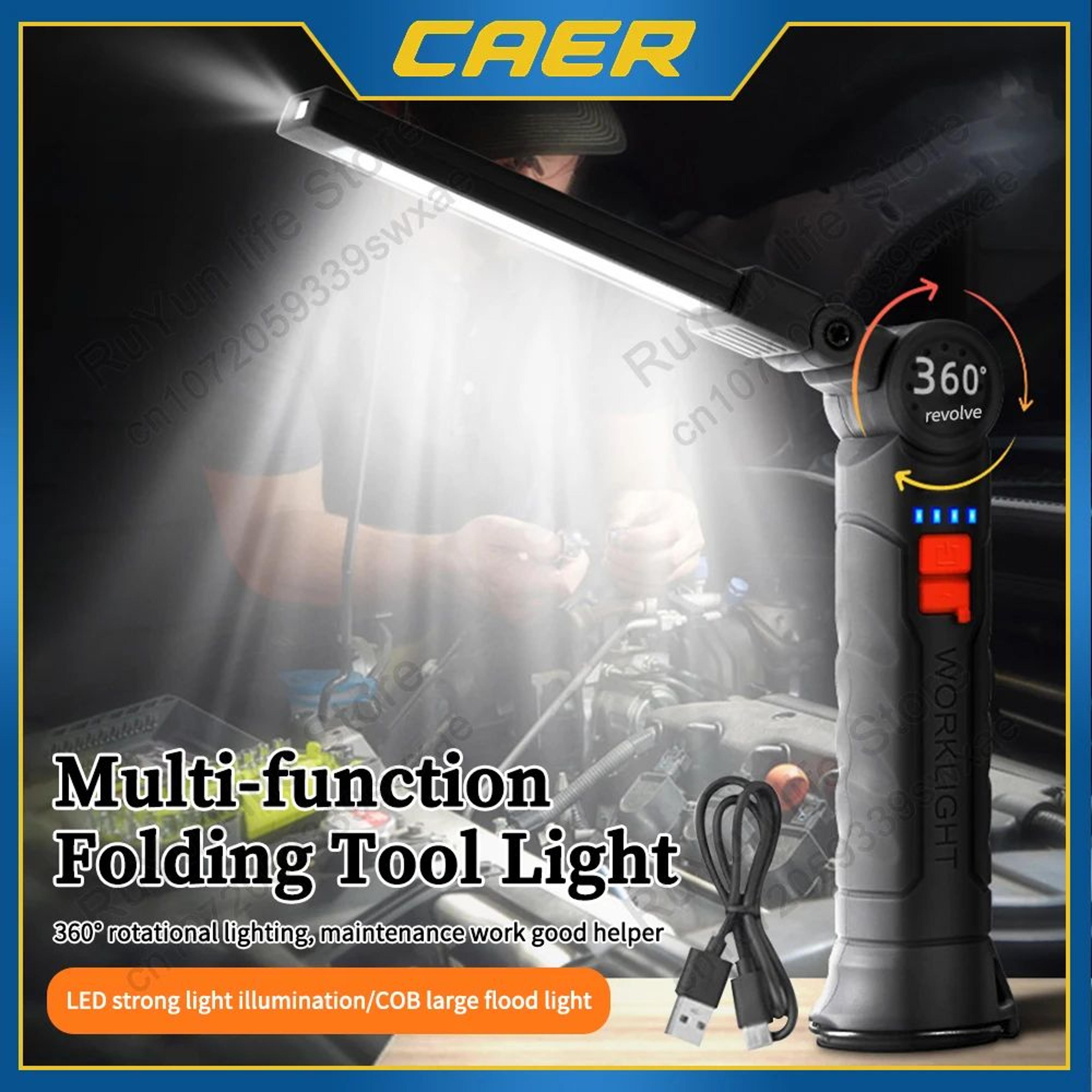 Magnetic Rechargeable LED Work Light For Camping  Emergency Repairs 0