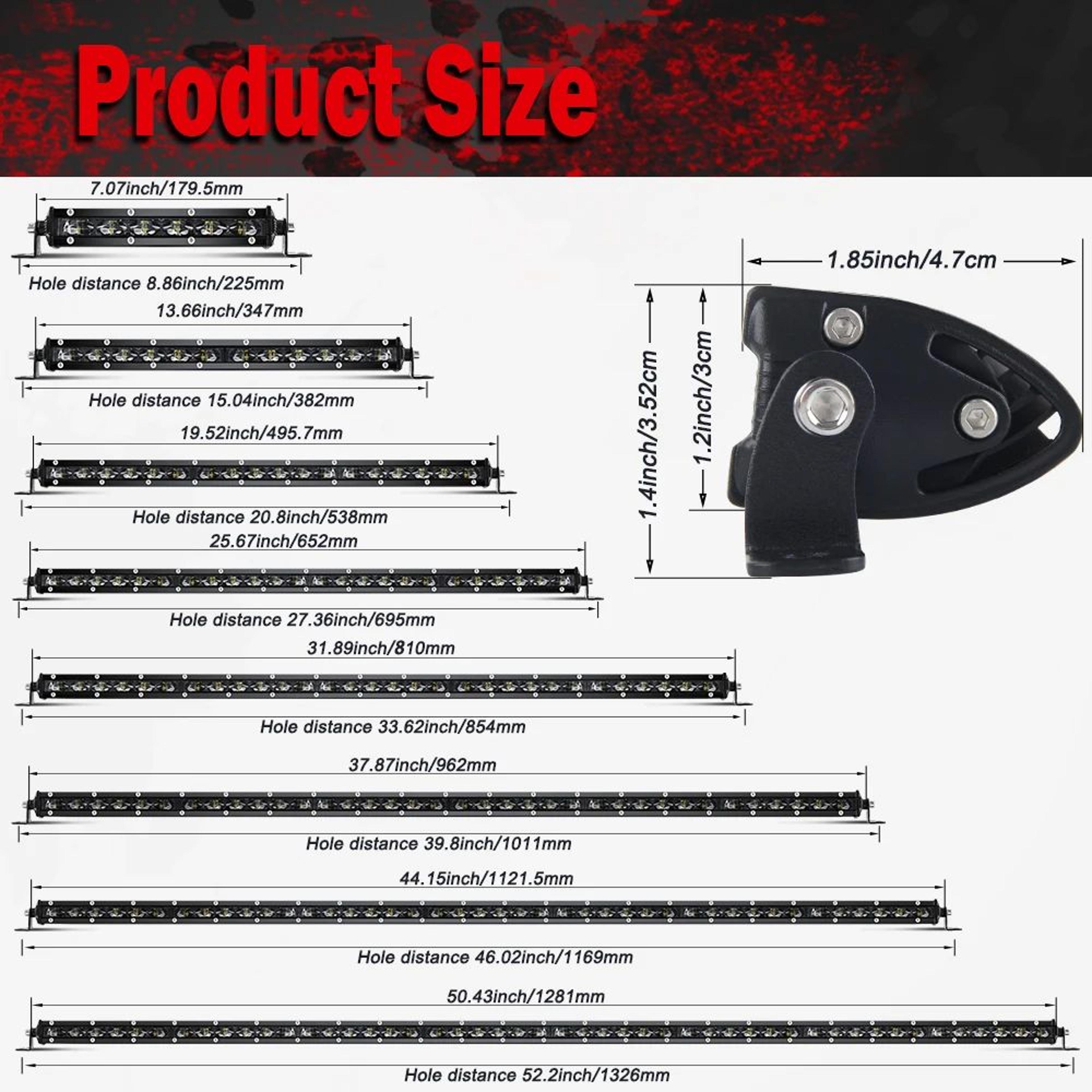 HighIntensity 50Inch LED Light Bar  80000LM Offroad Driving Beam For Trucks  4x4 4