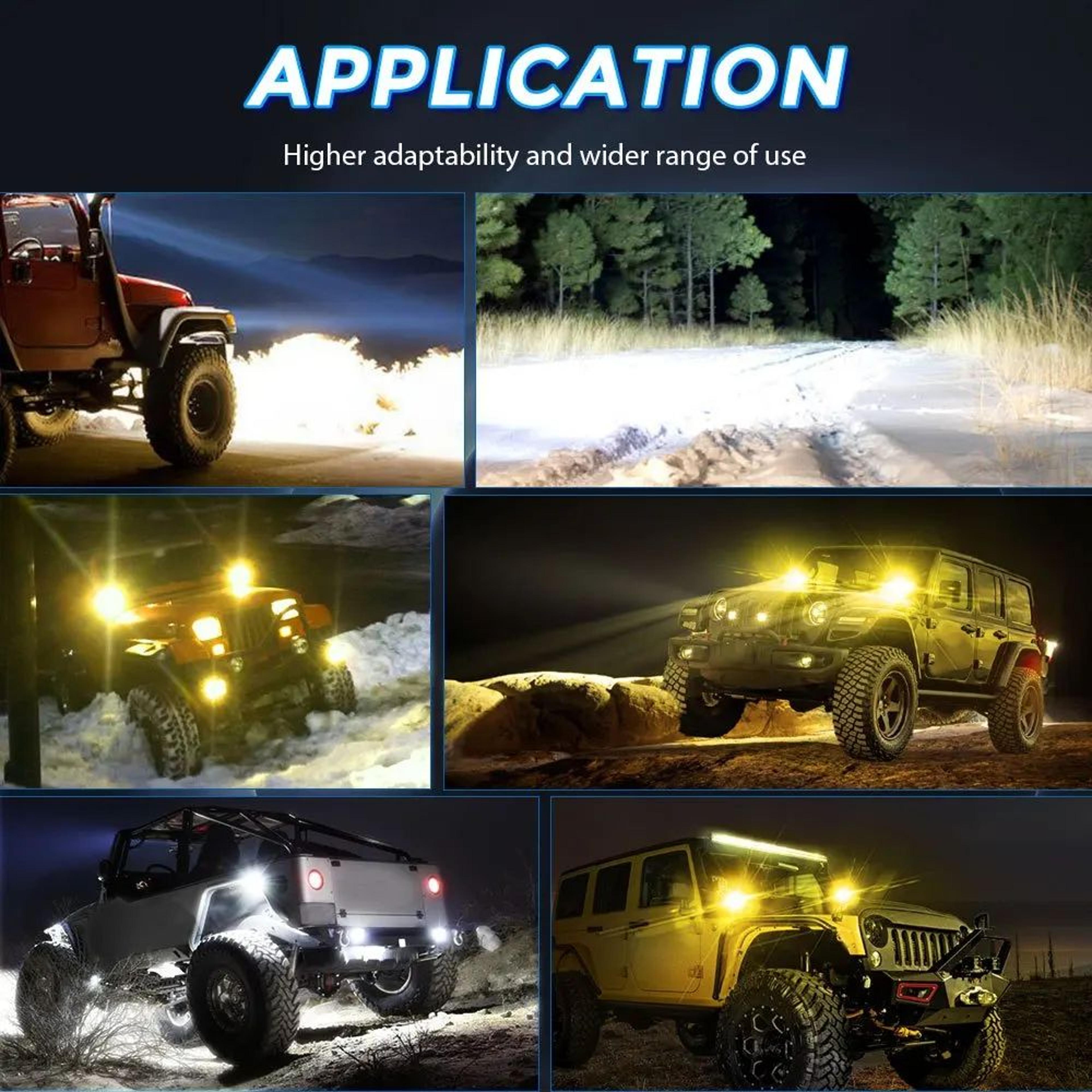 220W UltraBeam LED OffRoad Driving Light For 12V24V Trucks  ATVs 5