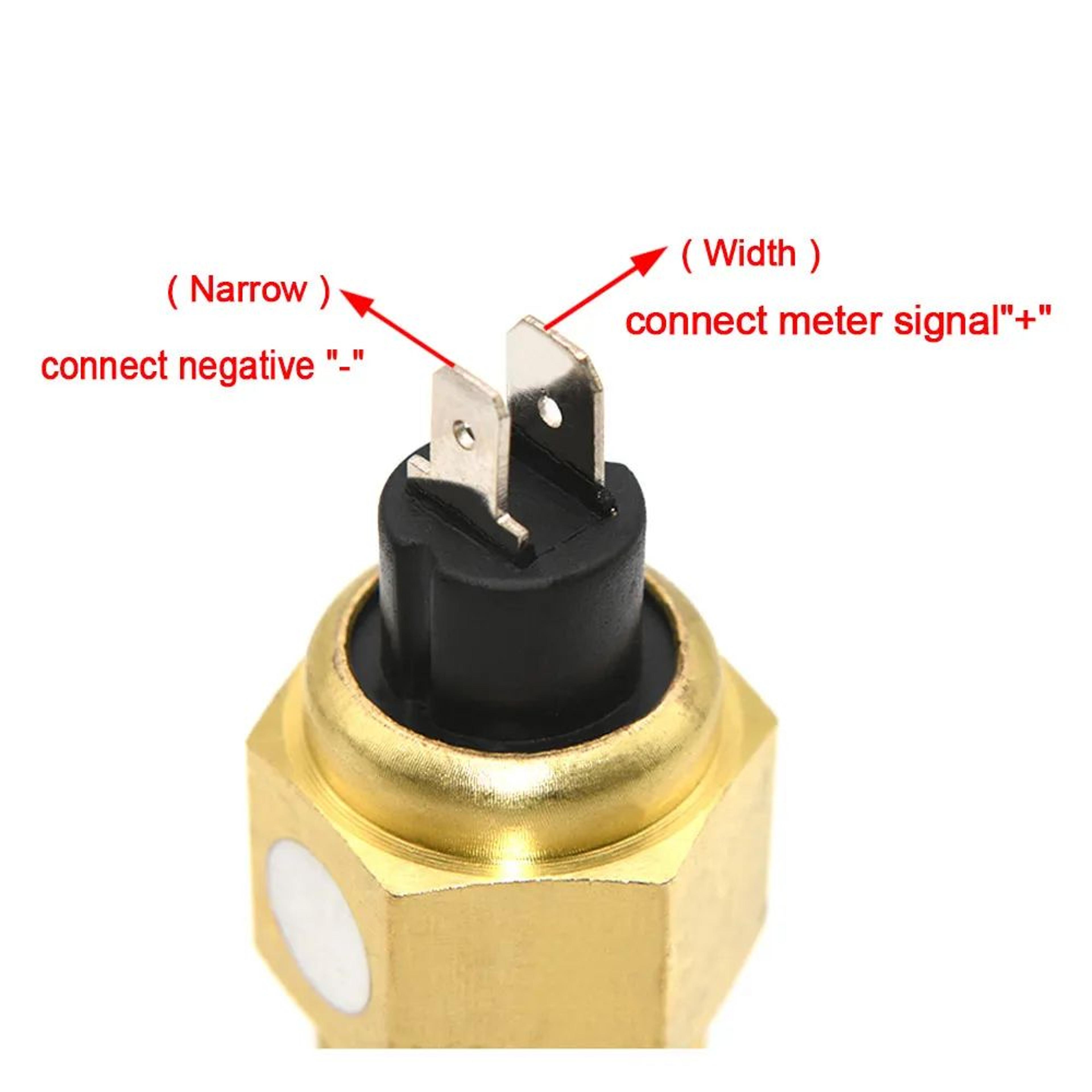 Universal Water Temperature Sensor 38NPT  12NPT  Precision VDO Water Temp Sensor For Cars Trucks  B 4