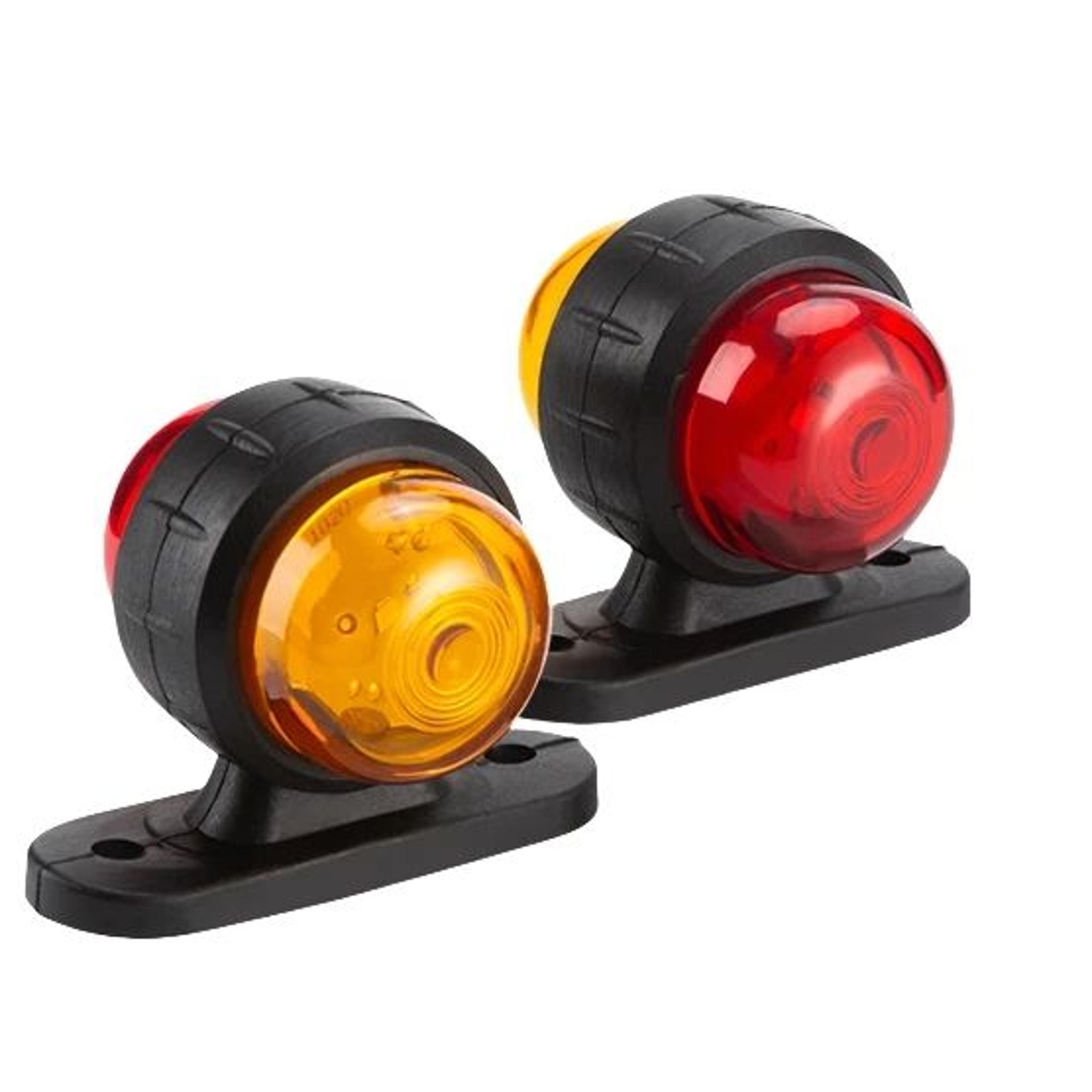 24V DualColor LED Side Marker  Truck Trailer Outline Marker Light Set 2Pack 7