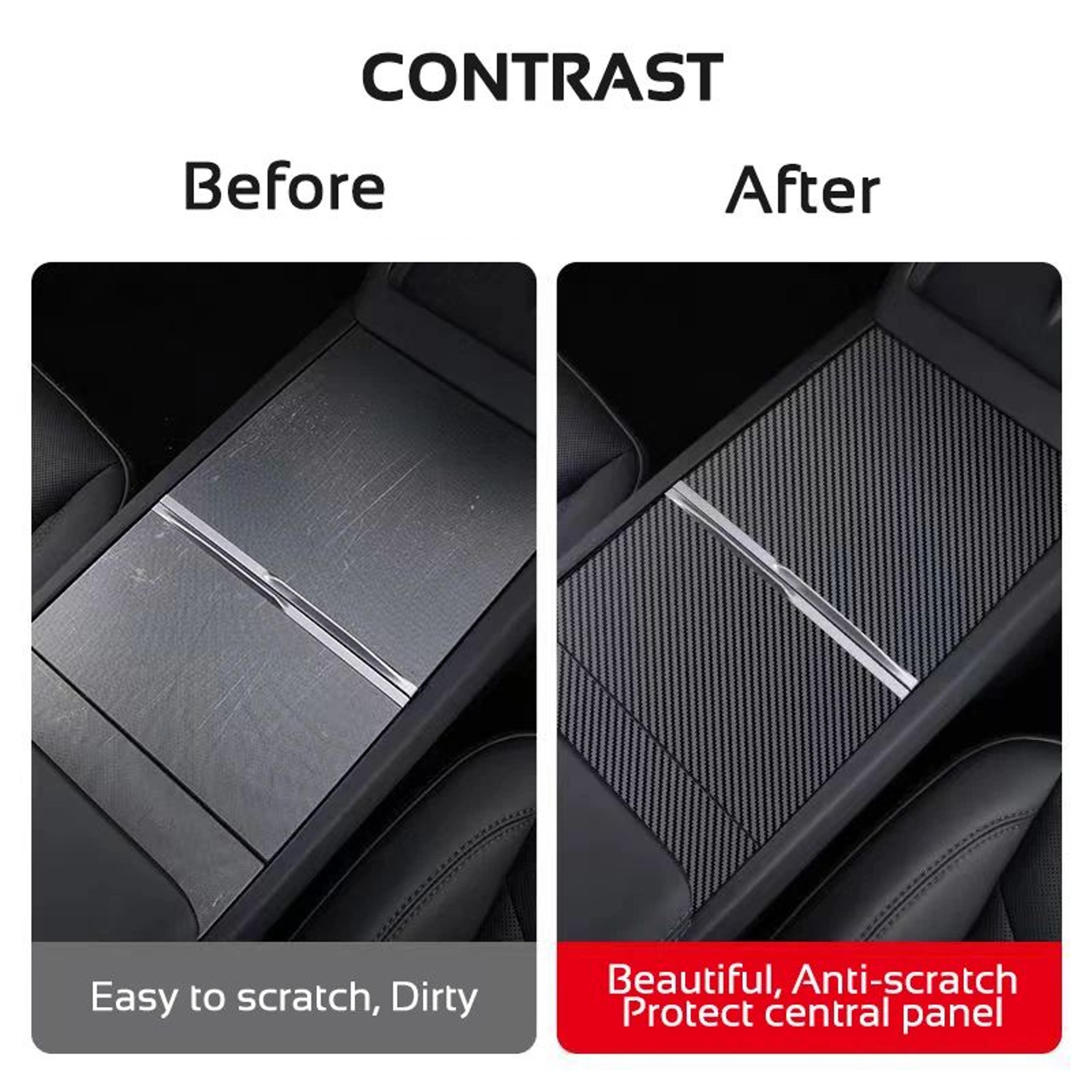 Tesla Model 3  Model Y 20242026 Center Console Cover Protector  Premium Matte Control Panel Film 1