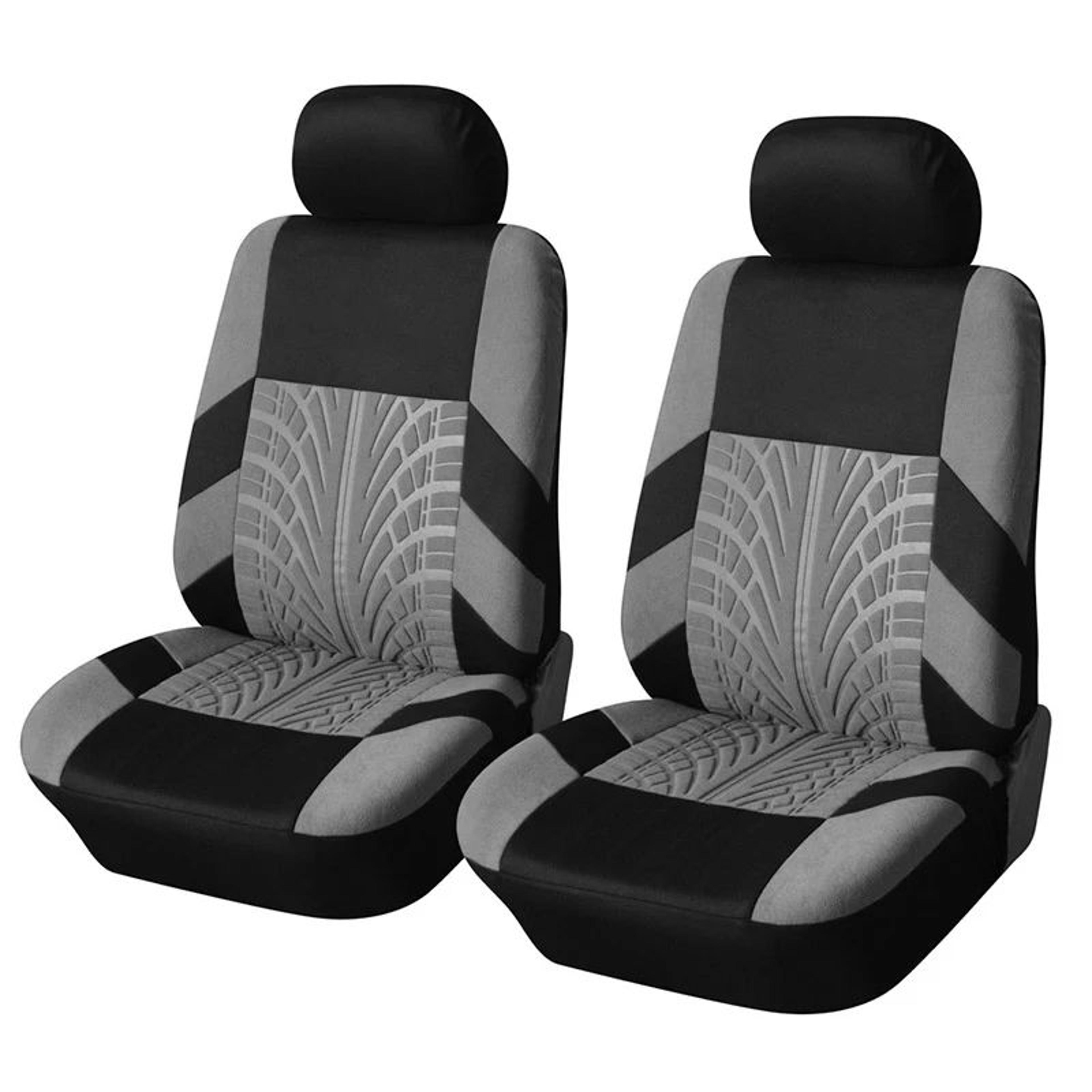 Universal Embroidered Car Seat Covers Set With Organizer Pockets 13