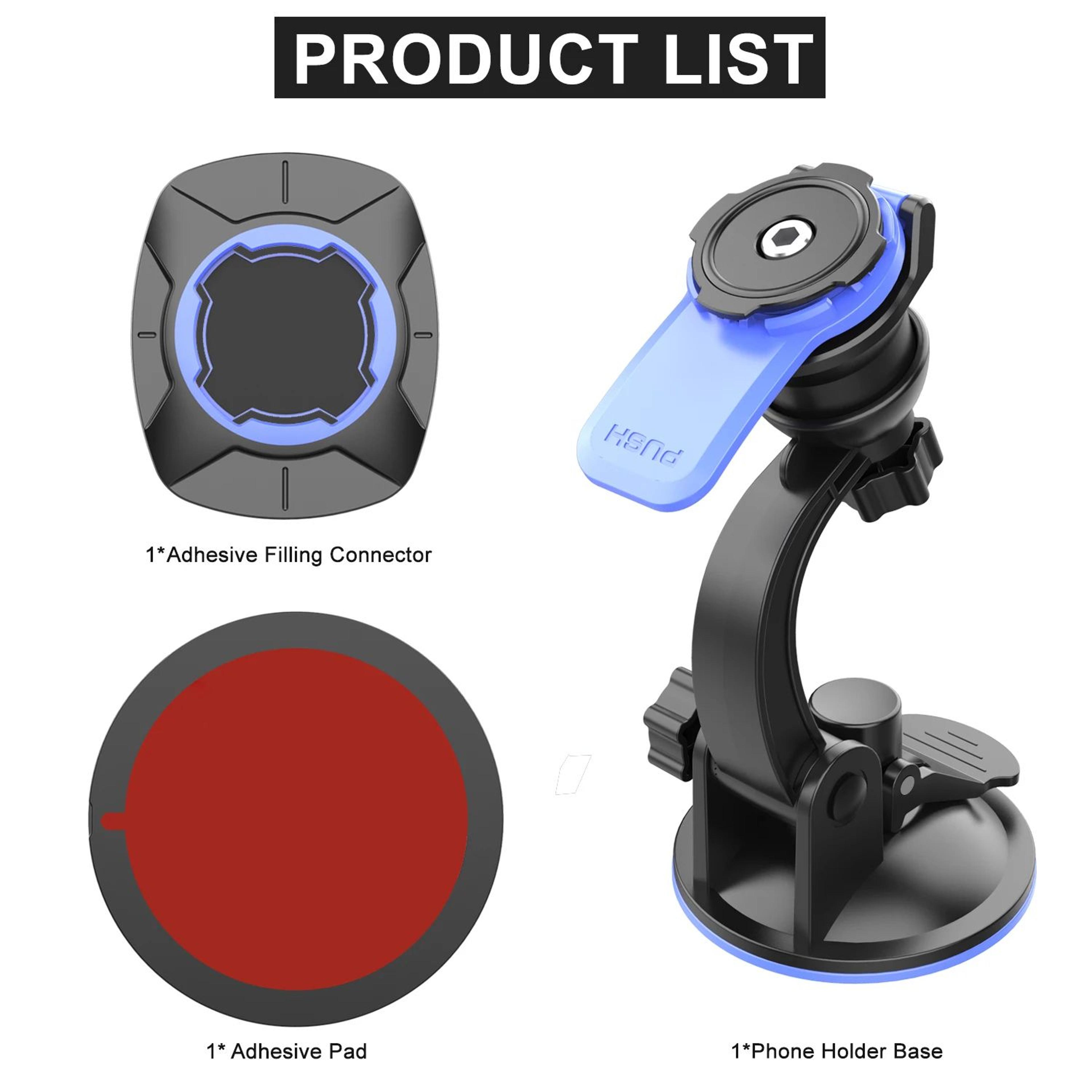 360 Rotating Car Phone Mount  Universal DashboardWindshield Suction Holder For Cars  Trucks 6