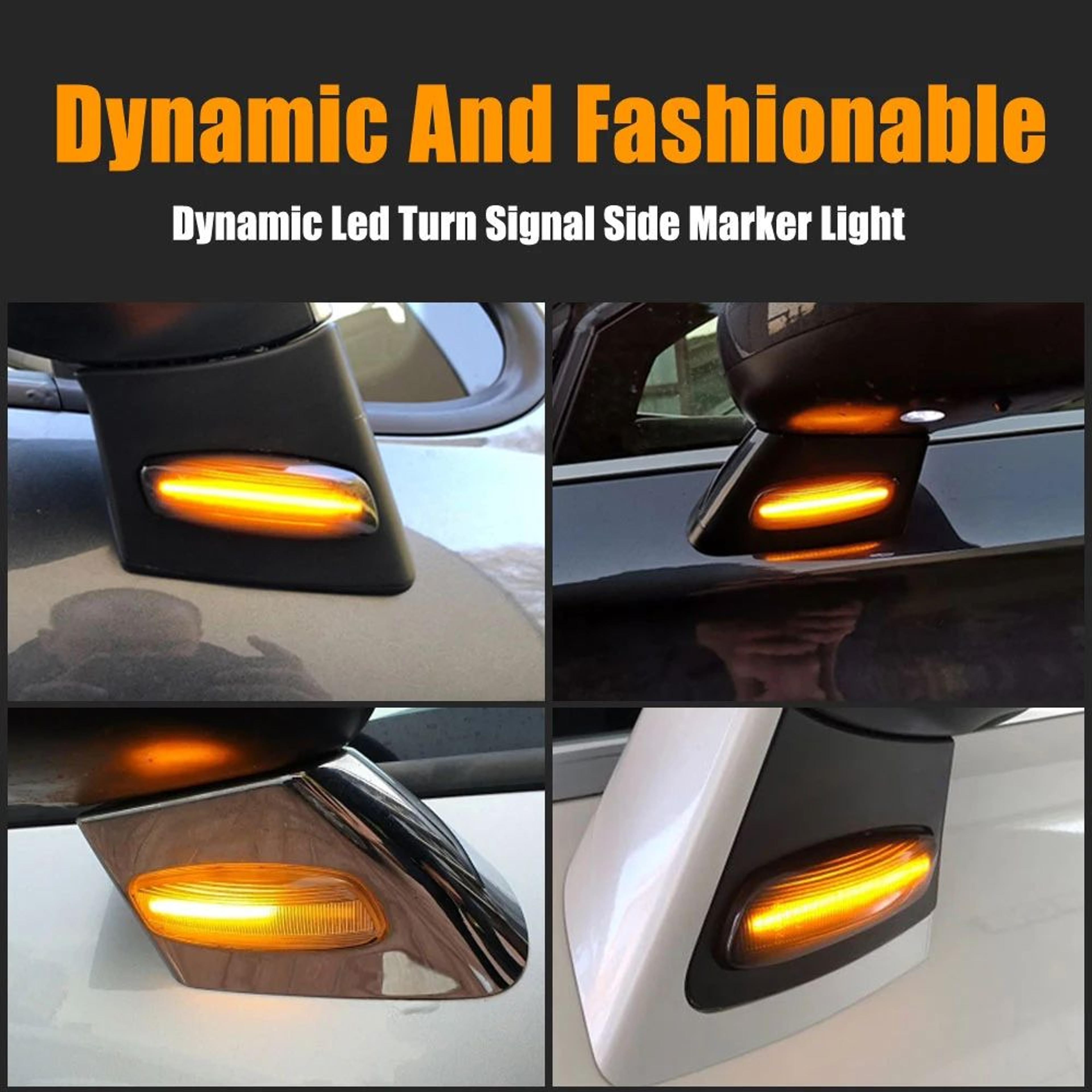 Dynamic LED Sequential Side Marker Lights For Peugeot  Citroen 2Piece Set 2