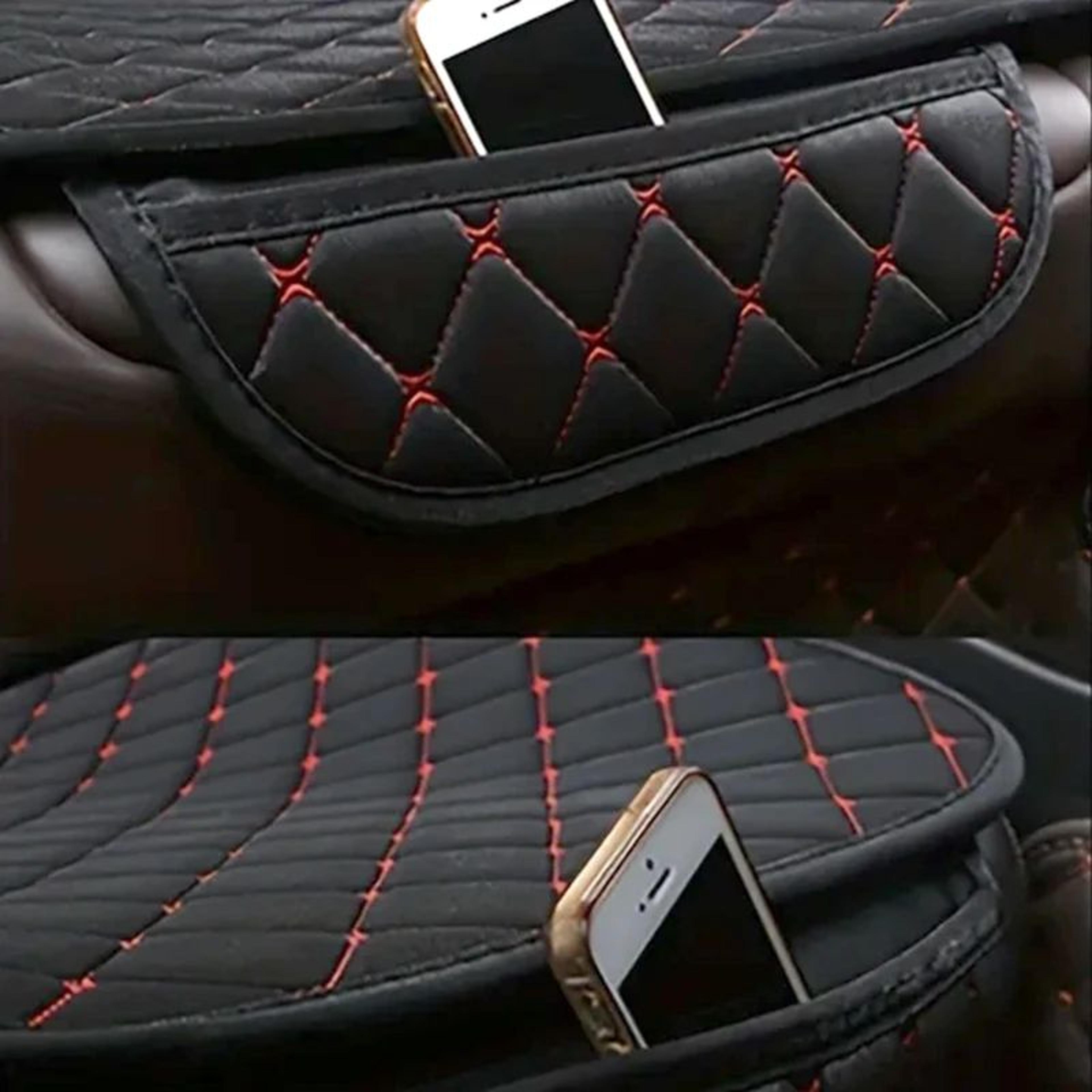 ComfortWeave Cotton Linen Car Seat Cover Set  Breathable Universal Car Seat Protector 3Piece 2