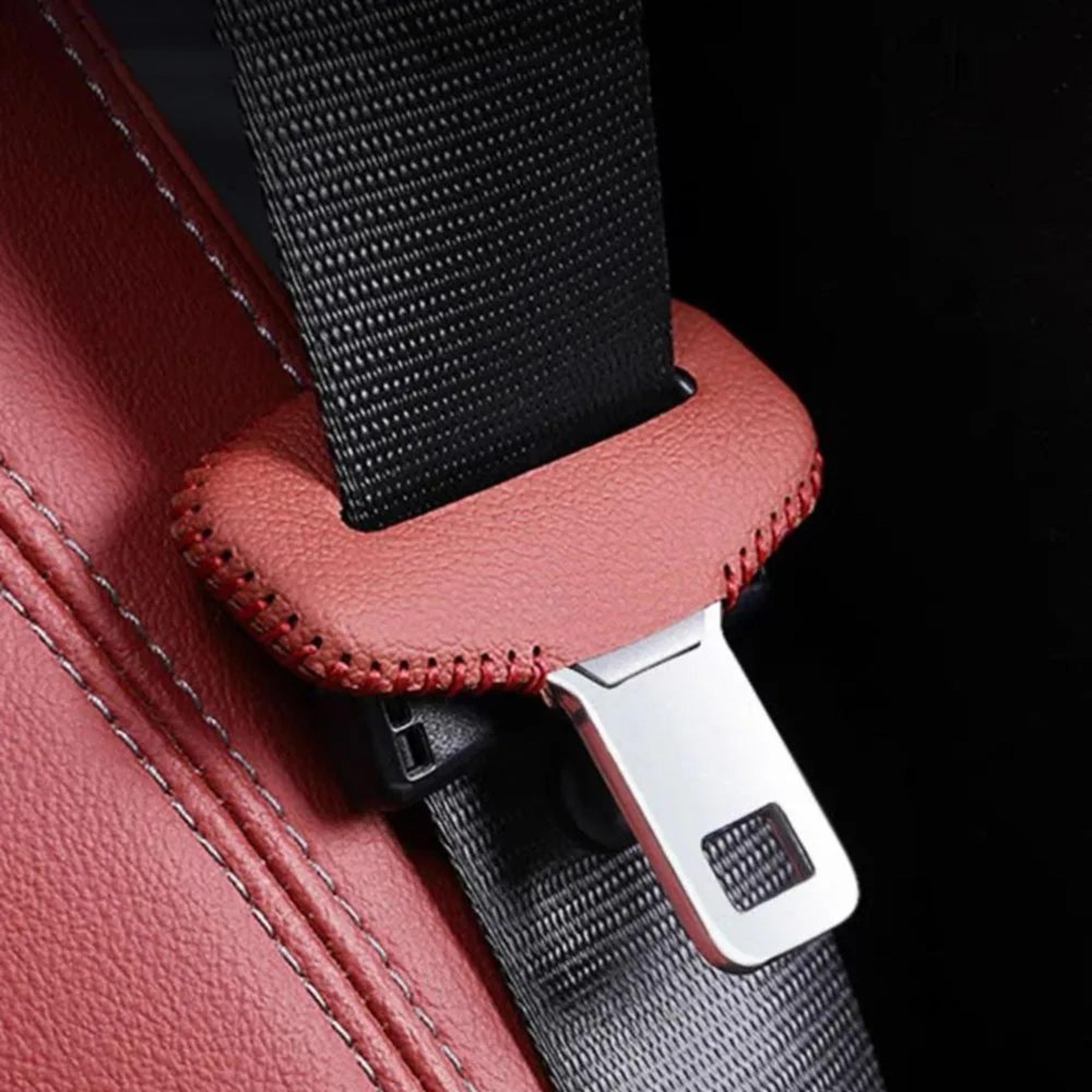 Universal Seat Belt Buckle Cover In PU Leather  AntiScratch QuietRide Protector For Car Interiors 5