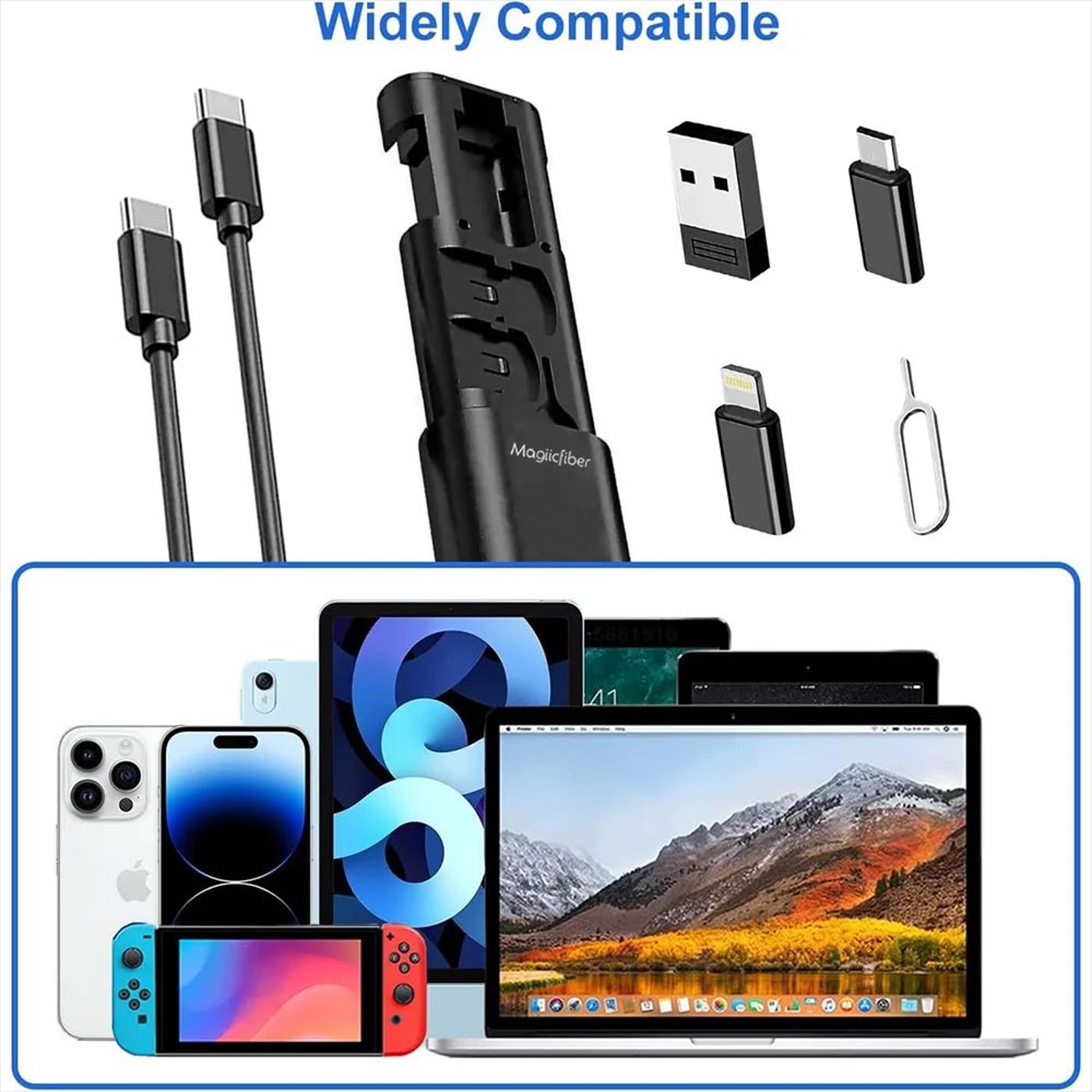 PowerCarry 5in1 Charging Cable Case  60W USBC Fast Charging Travel Kit 4