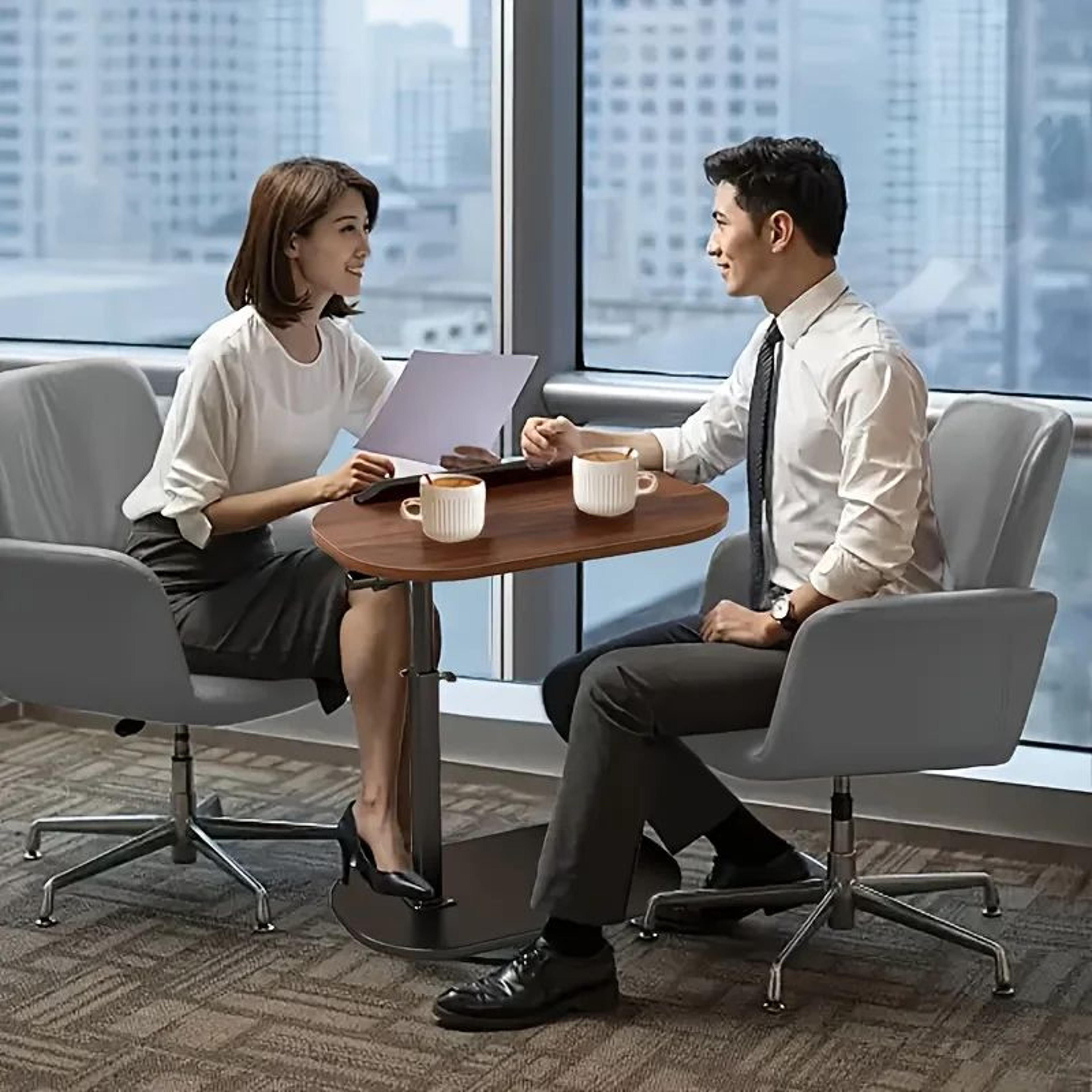 Modern 360 Rotating Adjustable Laptop Table  CShaped Sofa Side Desk 3