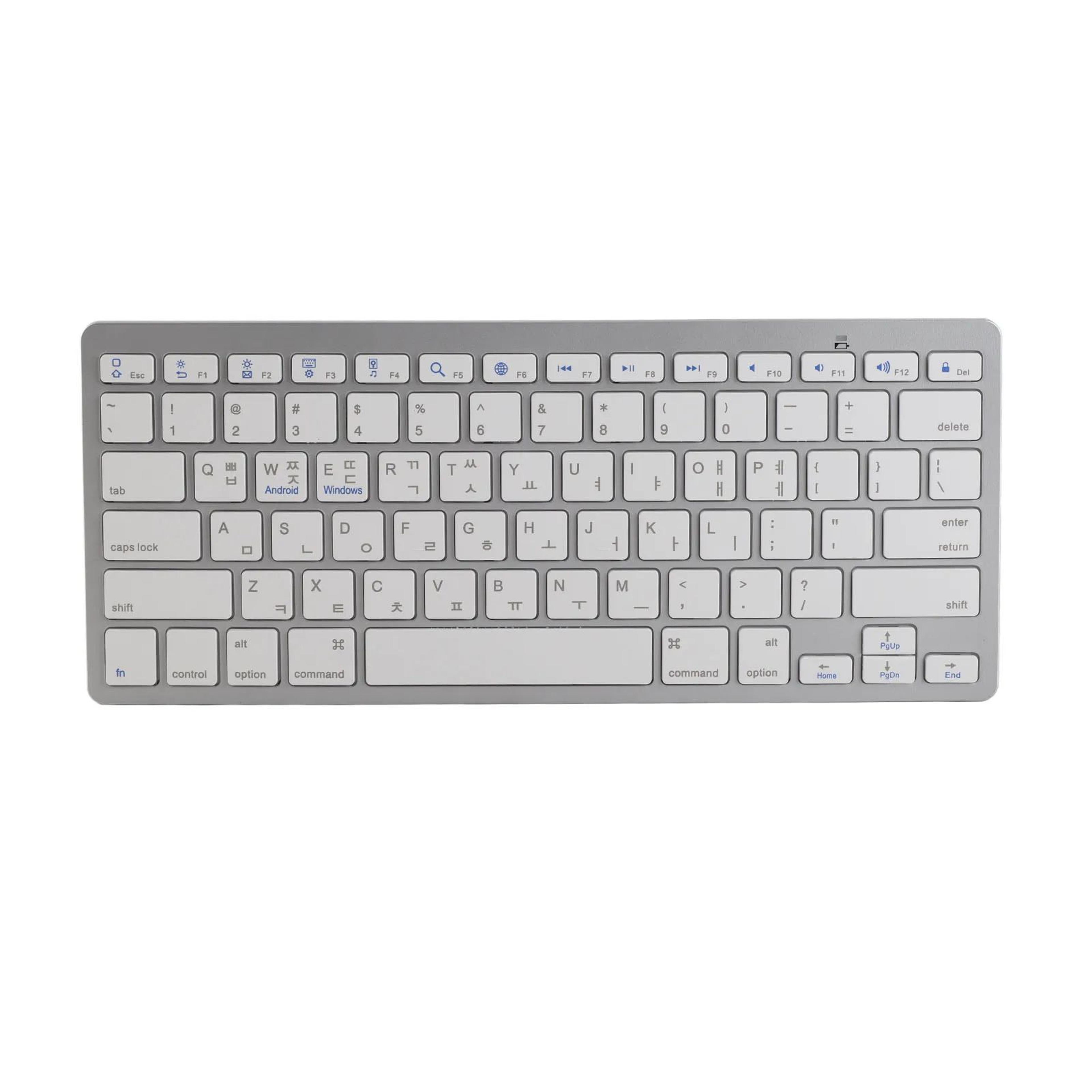 Bilingual UltraSlim Portable Bluetooth Keyboard With Scissor Switch Keys 5