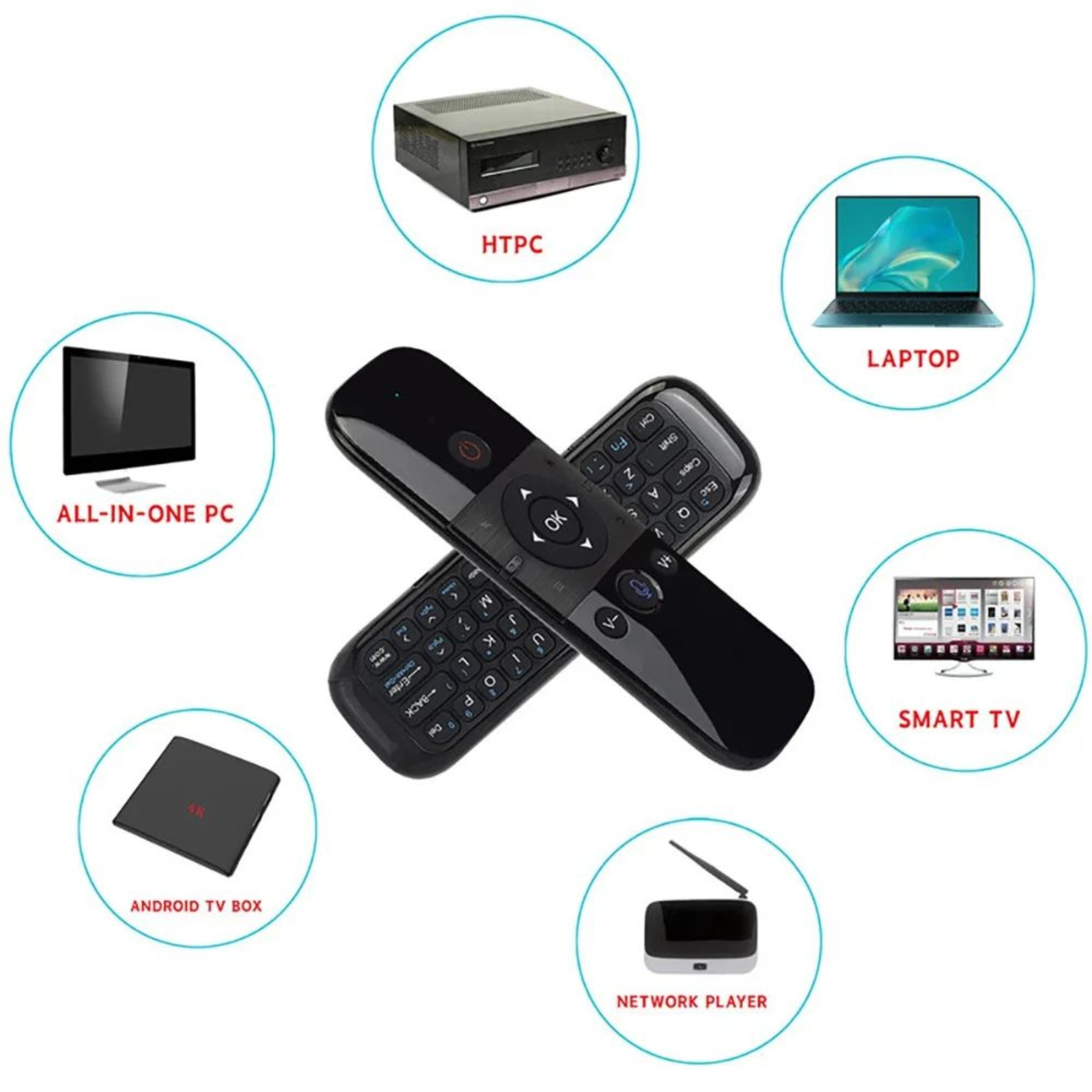 AirMotion Pro Wireless Air Mouse Remote With Mini Keyboard  Voice Control 4