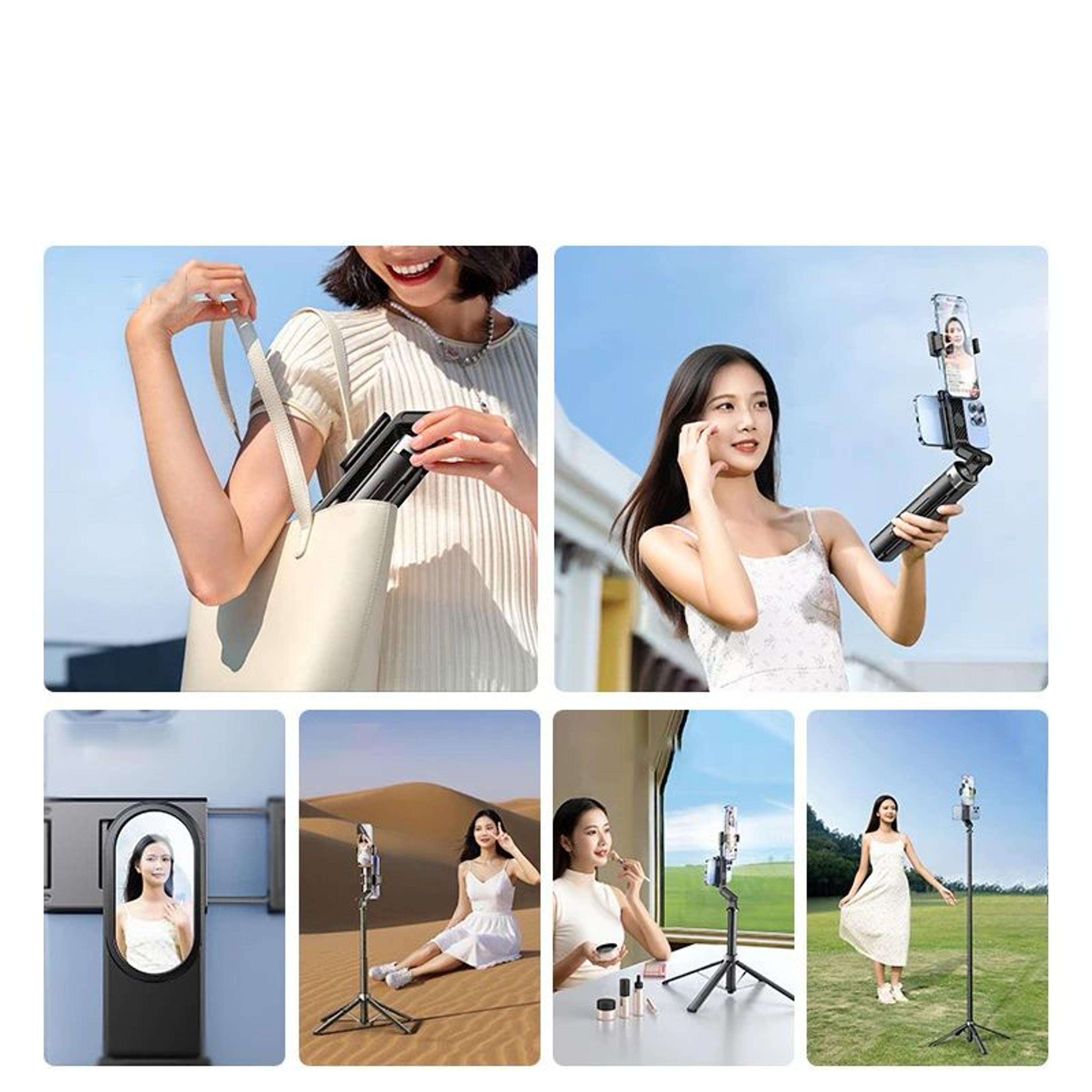 Portable Phone Teleprompter Tripod Holder For Live Streaming  Vlogging Scripts 3