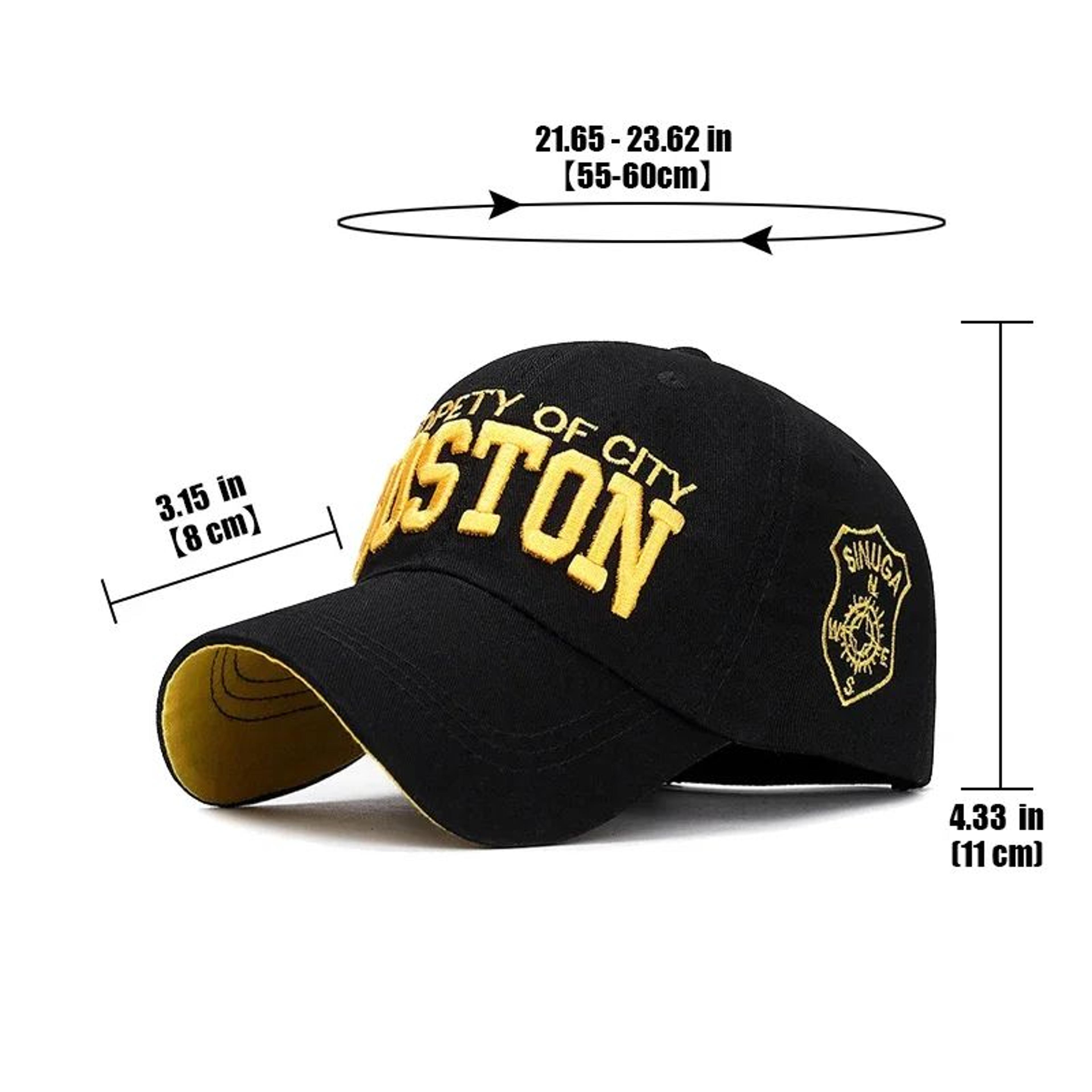 Classic 3D Embroidered Cotton Baseball Cap  Adjustable Unisex Snapback Hat 1
