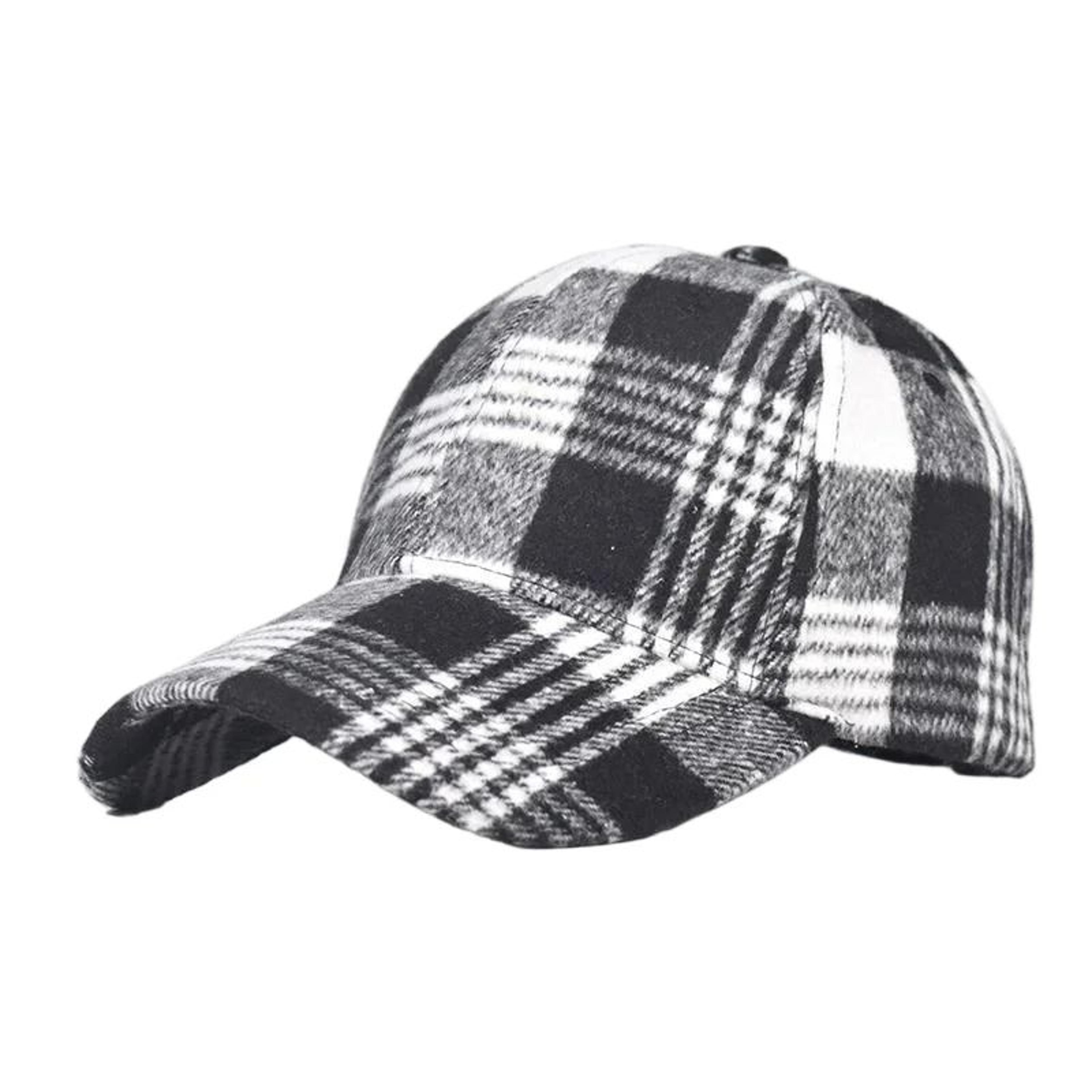 Classic Checkered Baseball Cap  AllSeason Sun Visor Cap With Adjustable Fit For Men  Women 15
