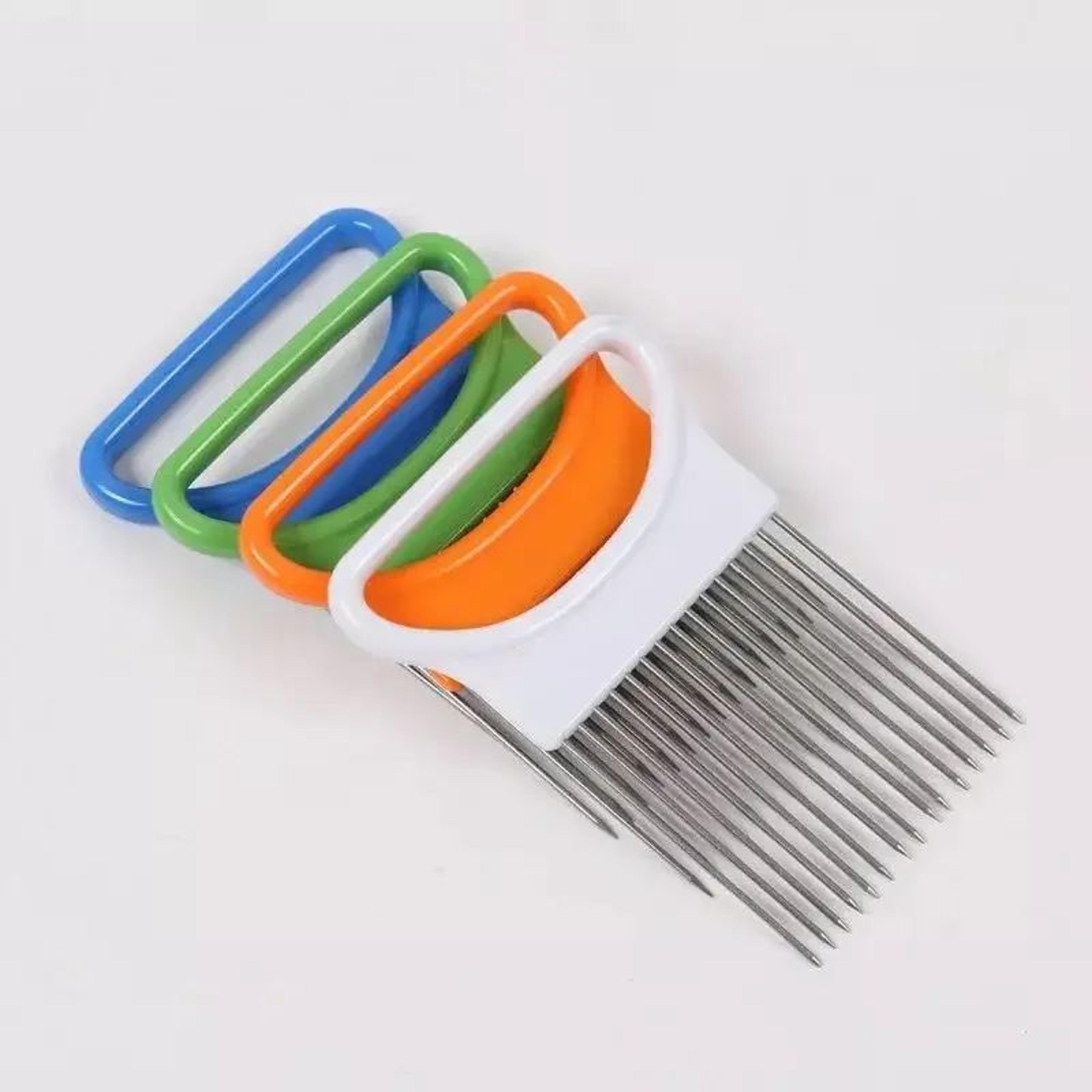 PrecisionGrip Onion Holder For Slicing  Stainless Steel Vegetable Slicer Guide For Perfect Cuts 4